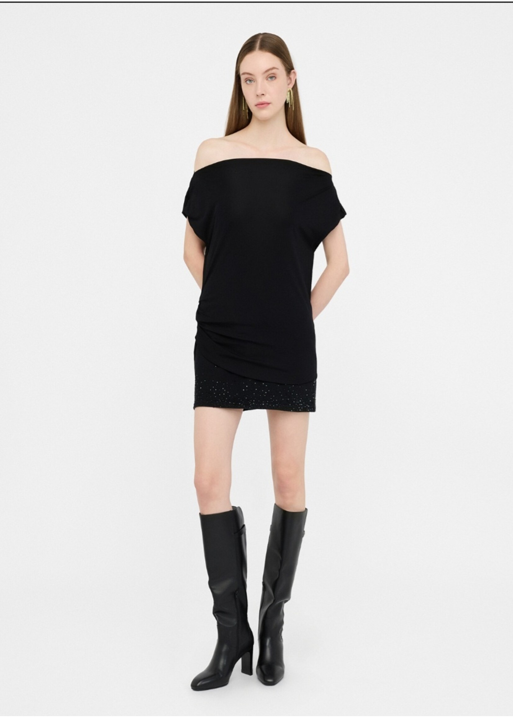 LIU JO SKIRT GONNA BLACK UF5122DS025