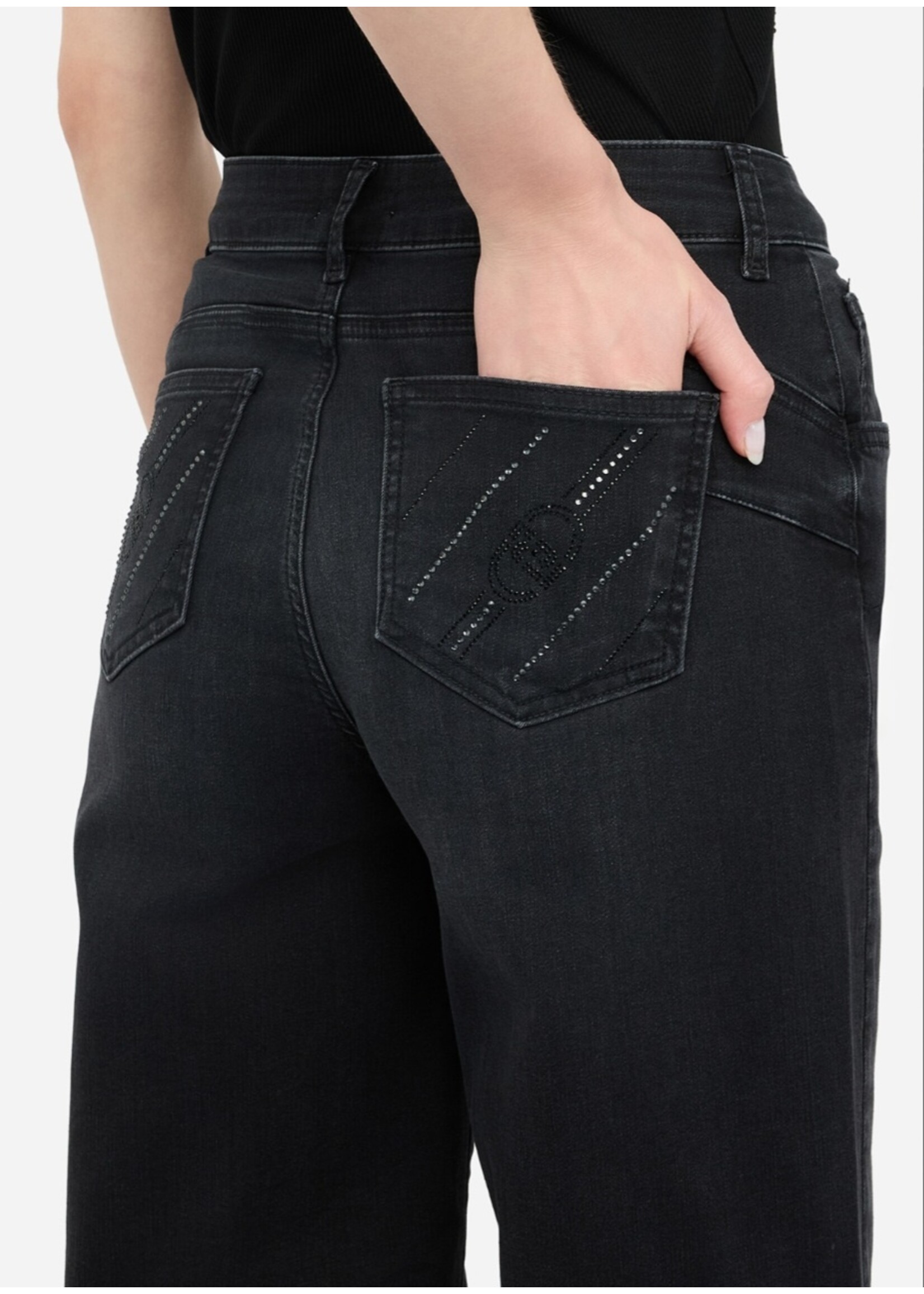 LIU JO PANTS LUNGO TF5259D5023 BLACK