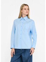 LIU JO CAMICIA HEMD LIGHT BLUE STRASS