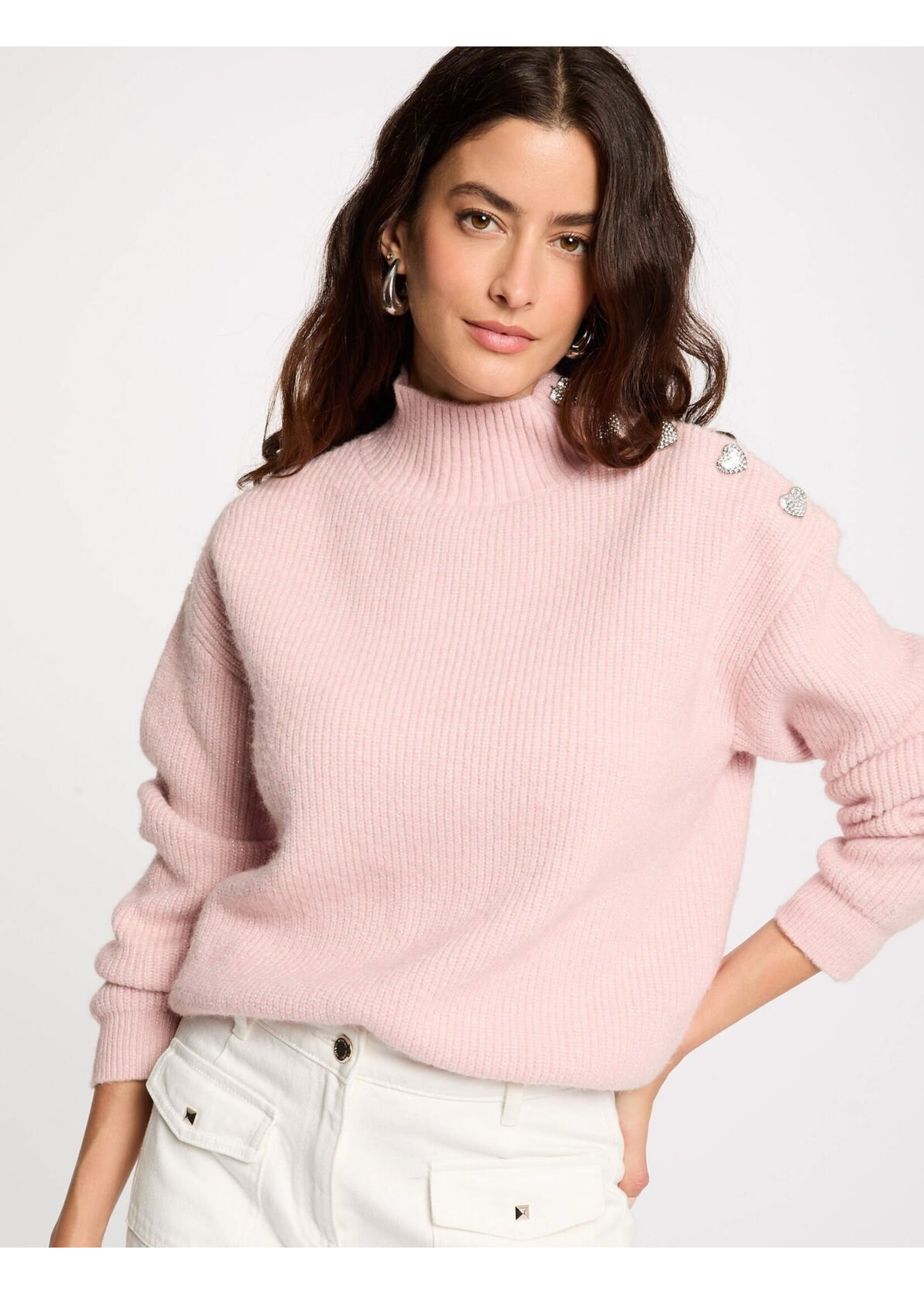 MORGAN SWEATER DIAMAND HART MSTORI ROSE CLAIR