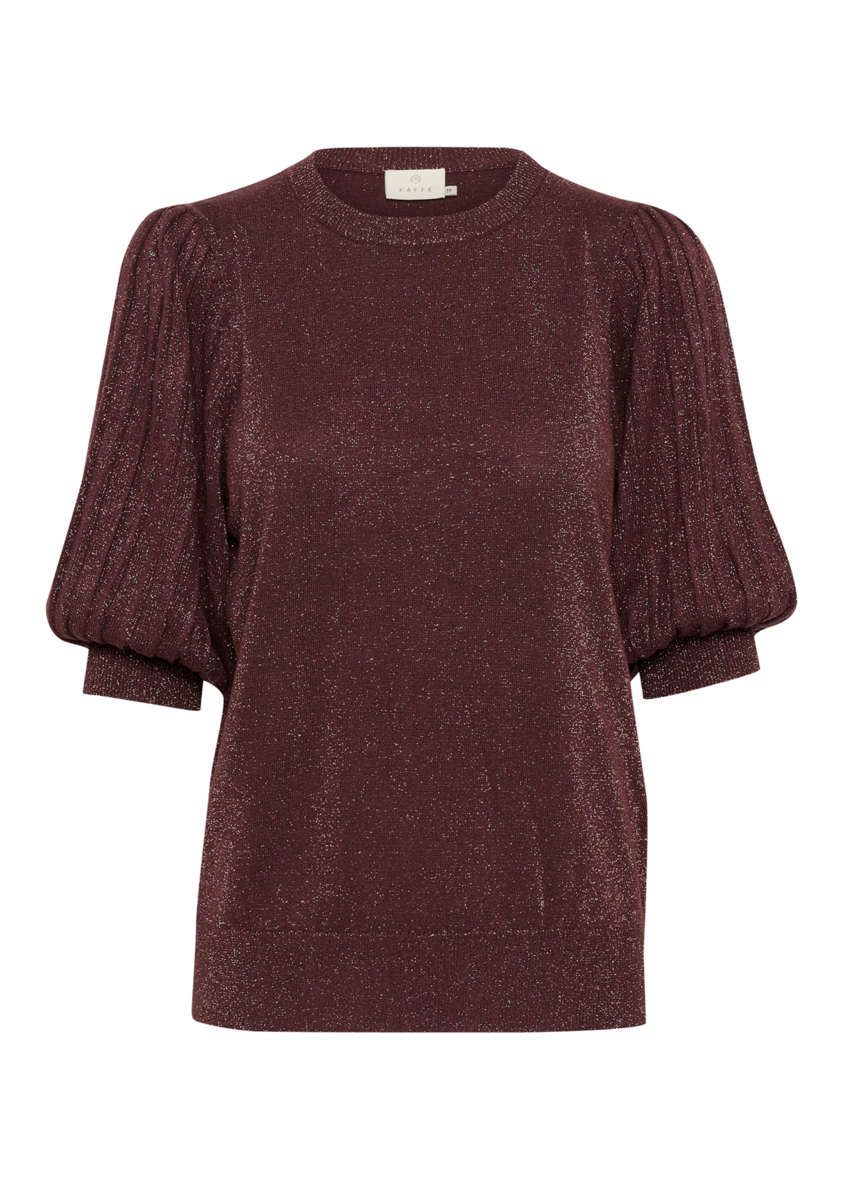 KAFFE KAREGINA PLEAT PULLOVER FUDGE 10510339