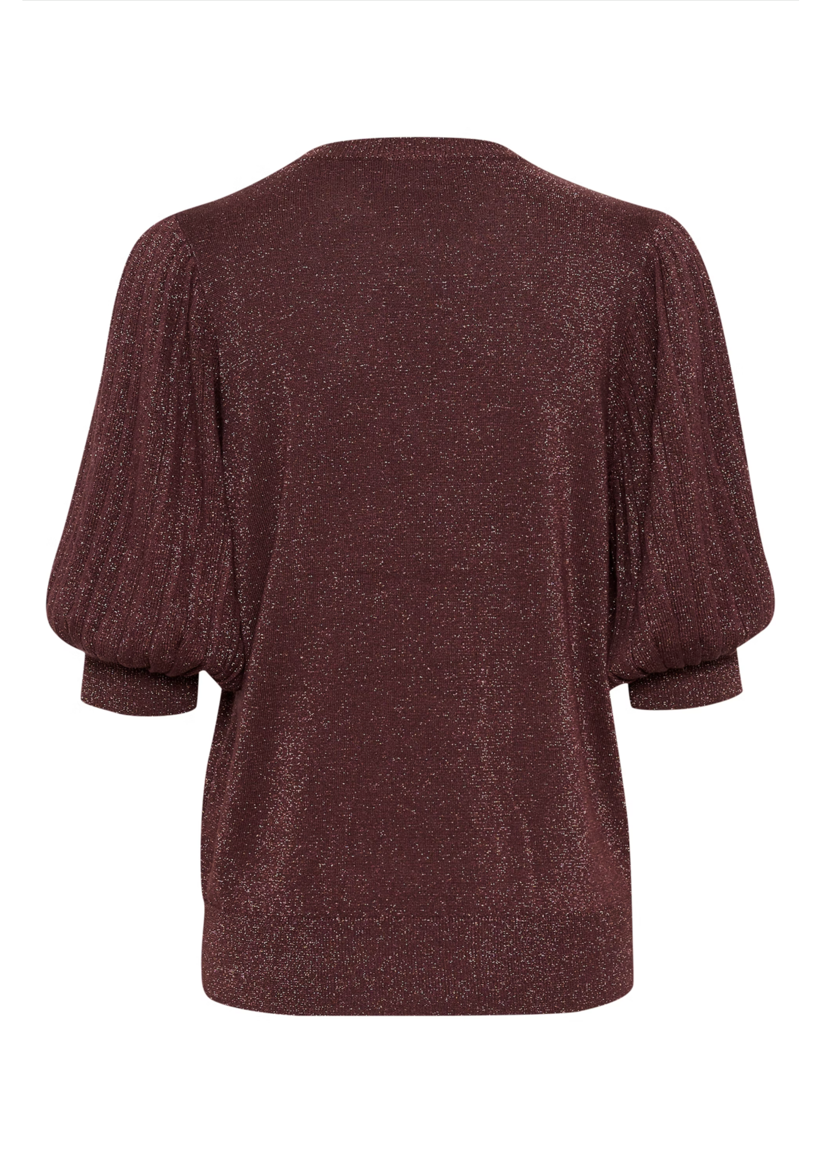 KAFFE KAREGINA PLEAT PULLOVER FUDGE 10510339