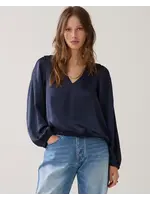 SUMMUM WOMAN TOP SILKY TOUCH MIDNIGHT BLUE