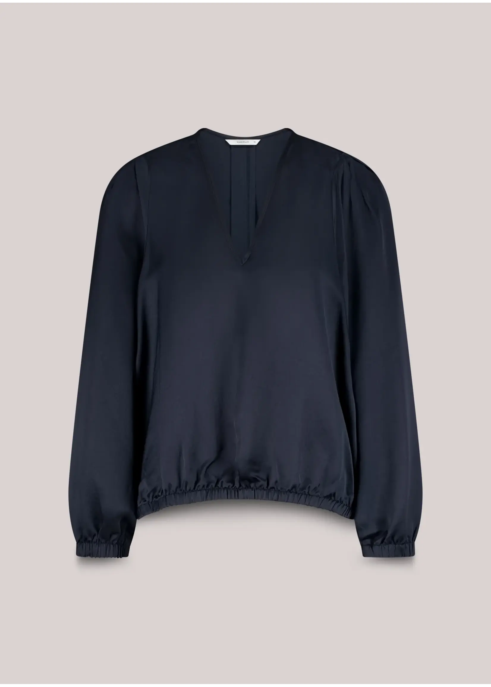 SUMMUM WOMAN TOP SILKY TOUCH 2S3331-12084C6 MIDNIGHT BLUE