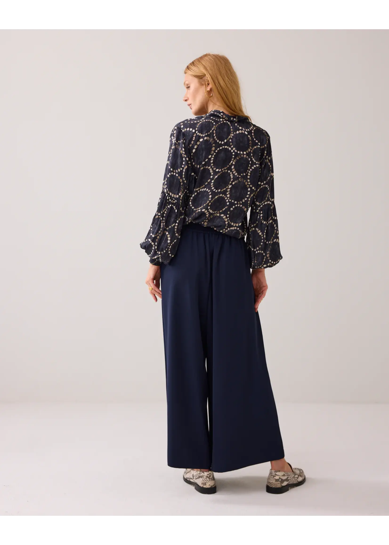 SUMMUM WOMAN PANTS CULOTTE MIDNIGHT BLUE 4S2867-11851