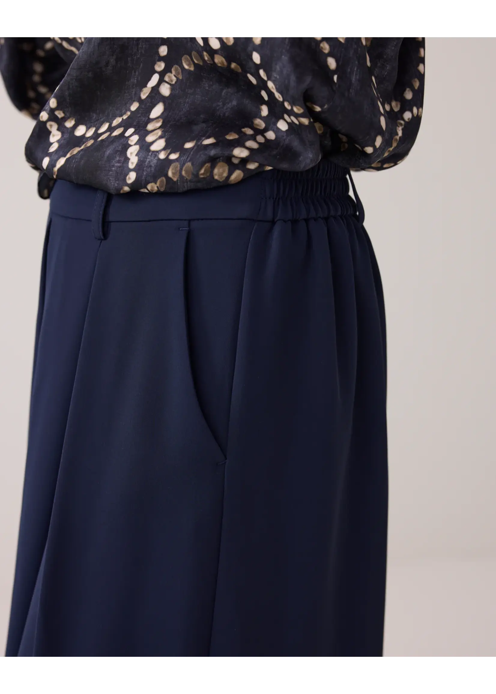 SUMMUM WOMAN PANTS CULOTTE MIDNIGHT BLUE 4S2867-11851