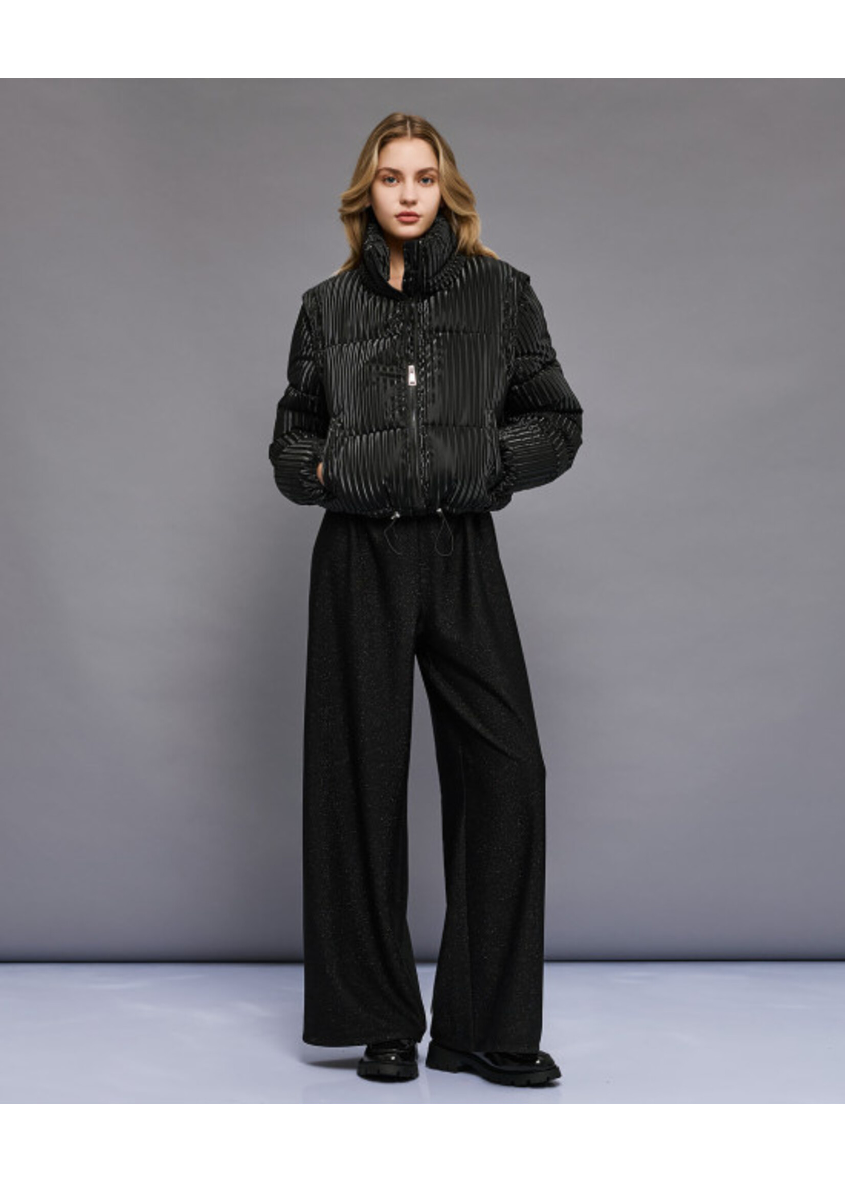 ACCESS ABEE SHORT PUFFER JACKET BLACK 54-9118