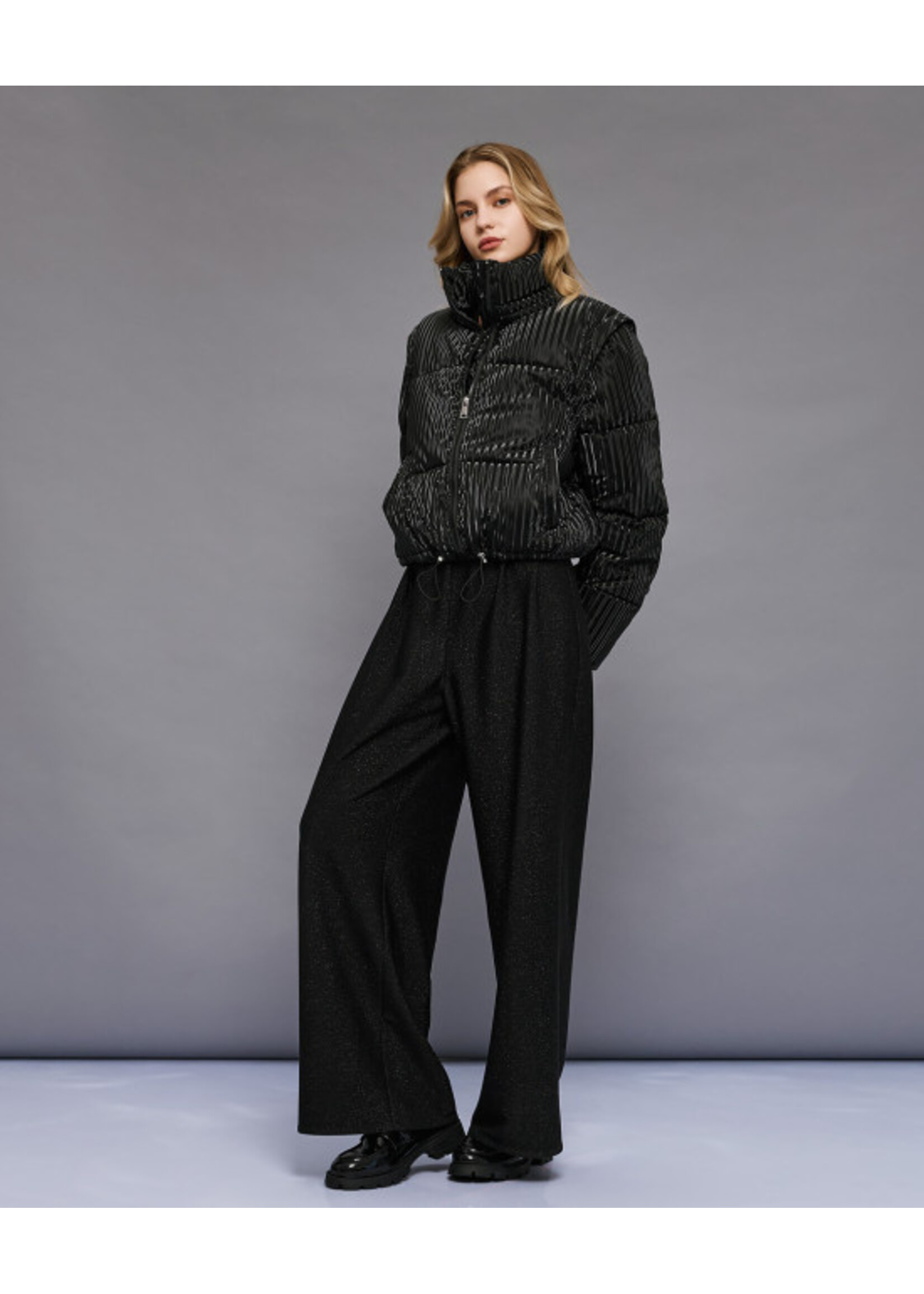 ACCESS ABEE SHORT PUFFER JACKET BLACK 54-9118