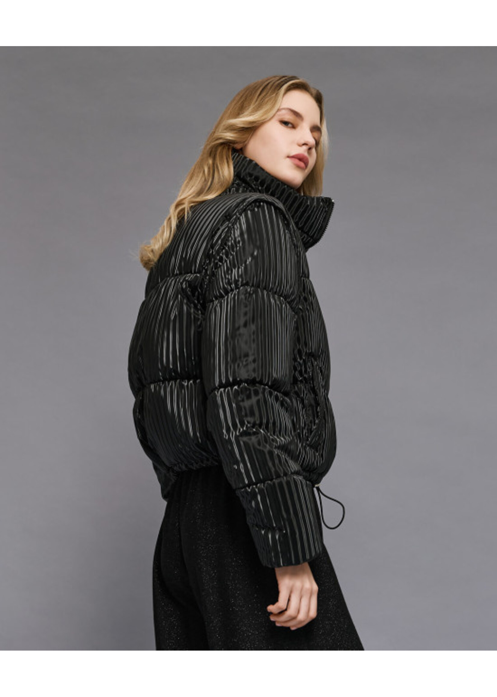 ACCESS ABEE SHORT PUFFER JACKET BLACK 54-9118