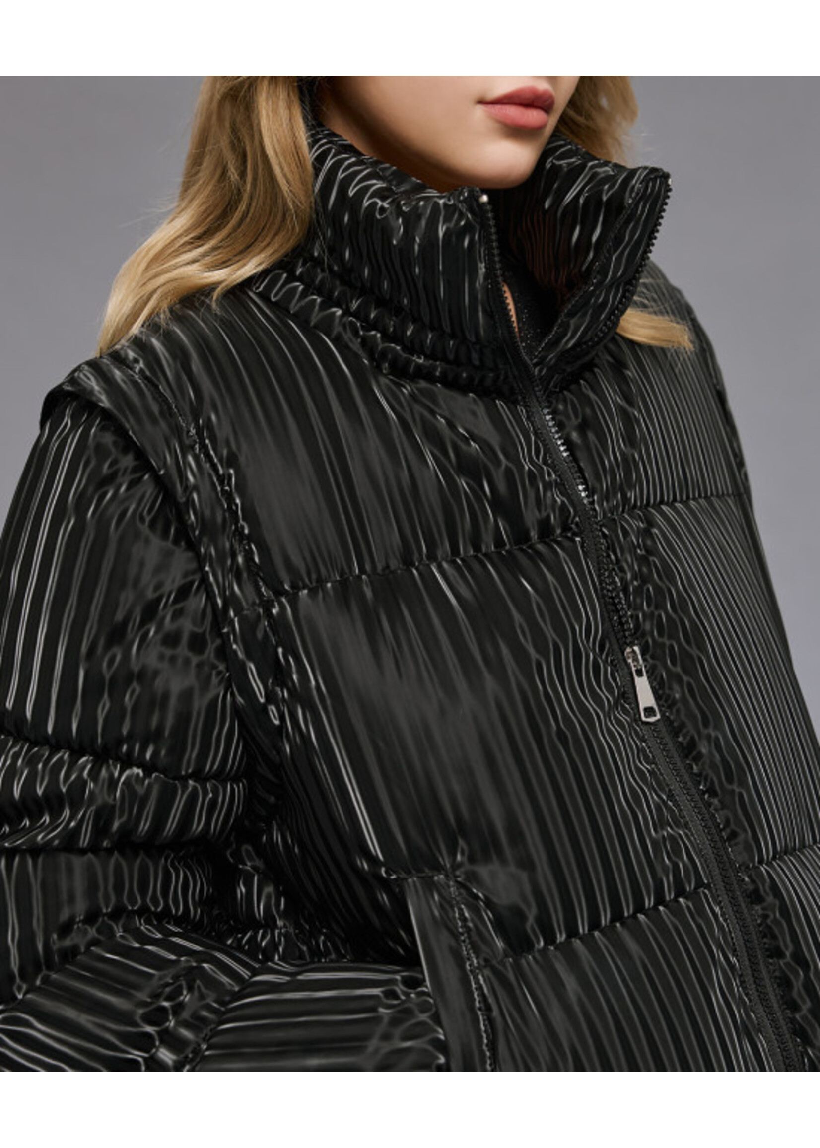 ACCESS ABEE SHORT PUFFER JACKET BLACK 54-9118