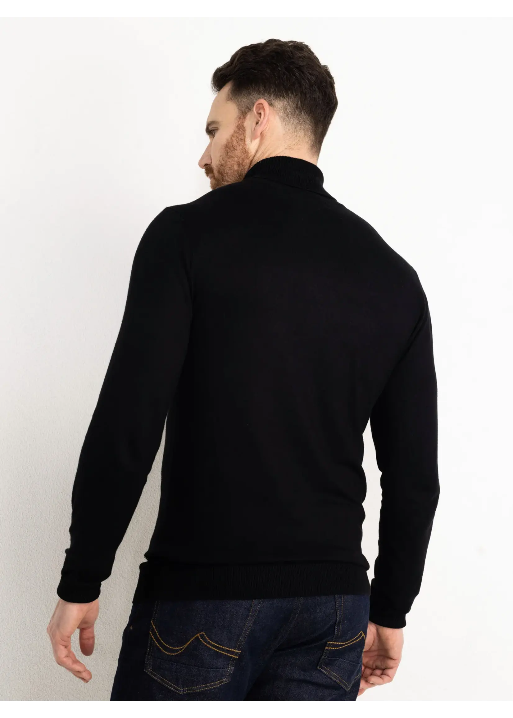 PETROL INDUSTRIES TURTLE NECK BLACK M-NOOS-KWC001-9999