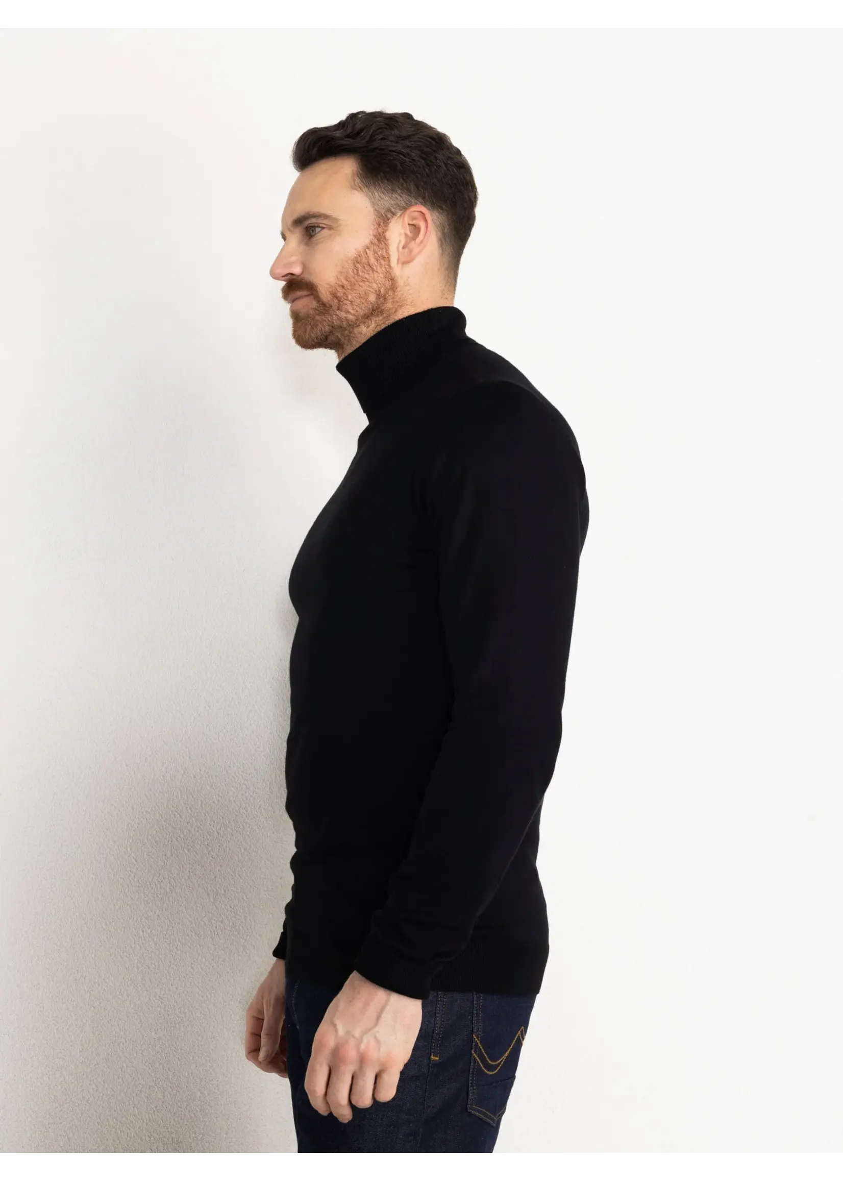 PETROL INDUSTRIES TURTLE NECK BLACK M-NOOS-KWC001-9999