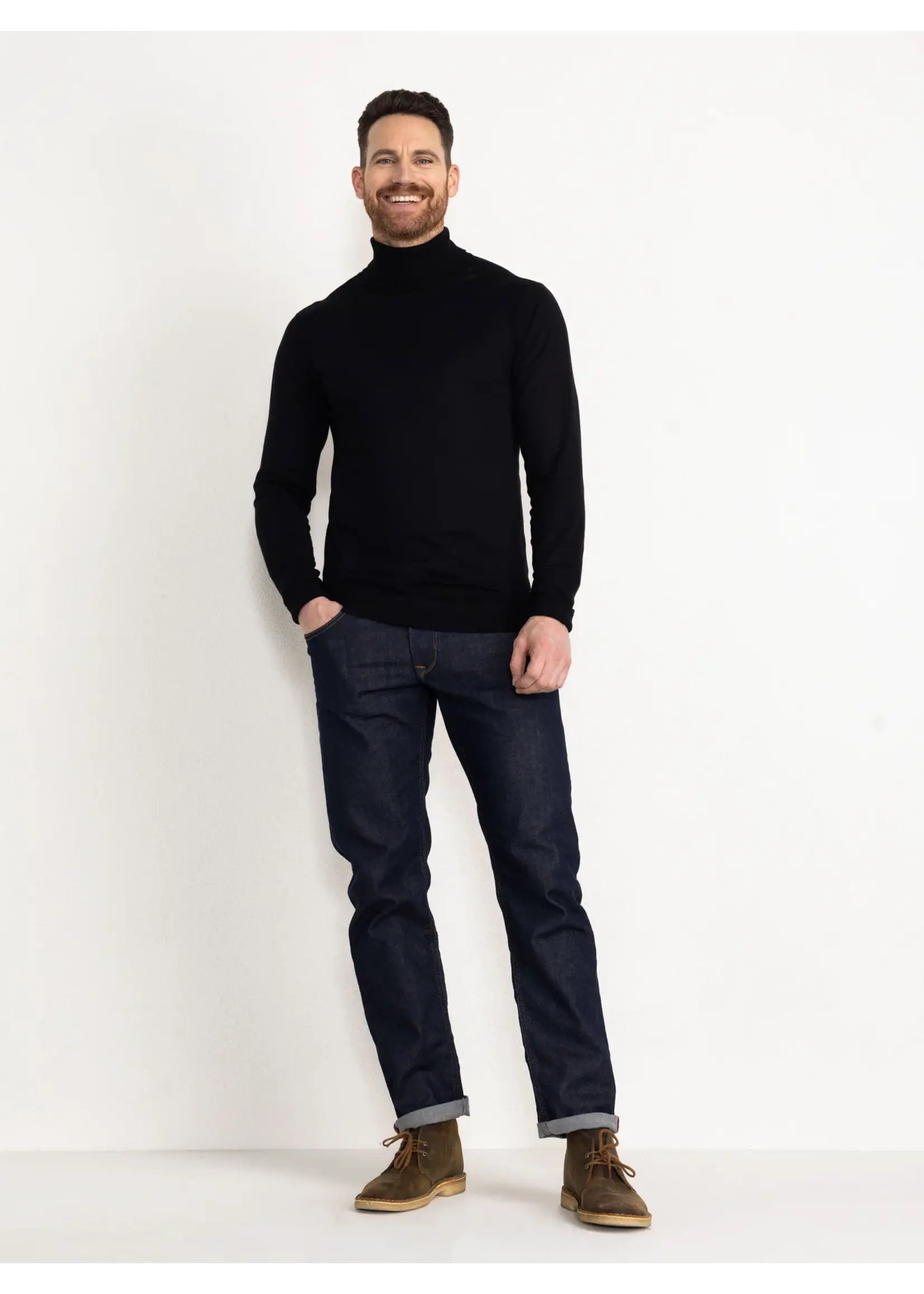 PETROL INDUSTRIES TURTLE NECK BLACK M-NOOS-KWC001-9999