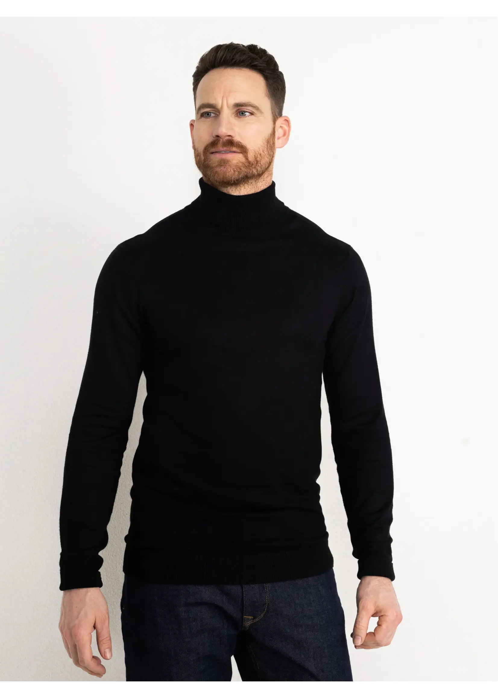 PETROL INDUSTRIES TURTLE NECK BLACK M-NOOS-KWC001-9999