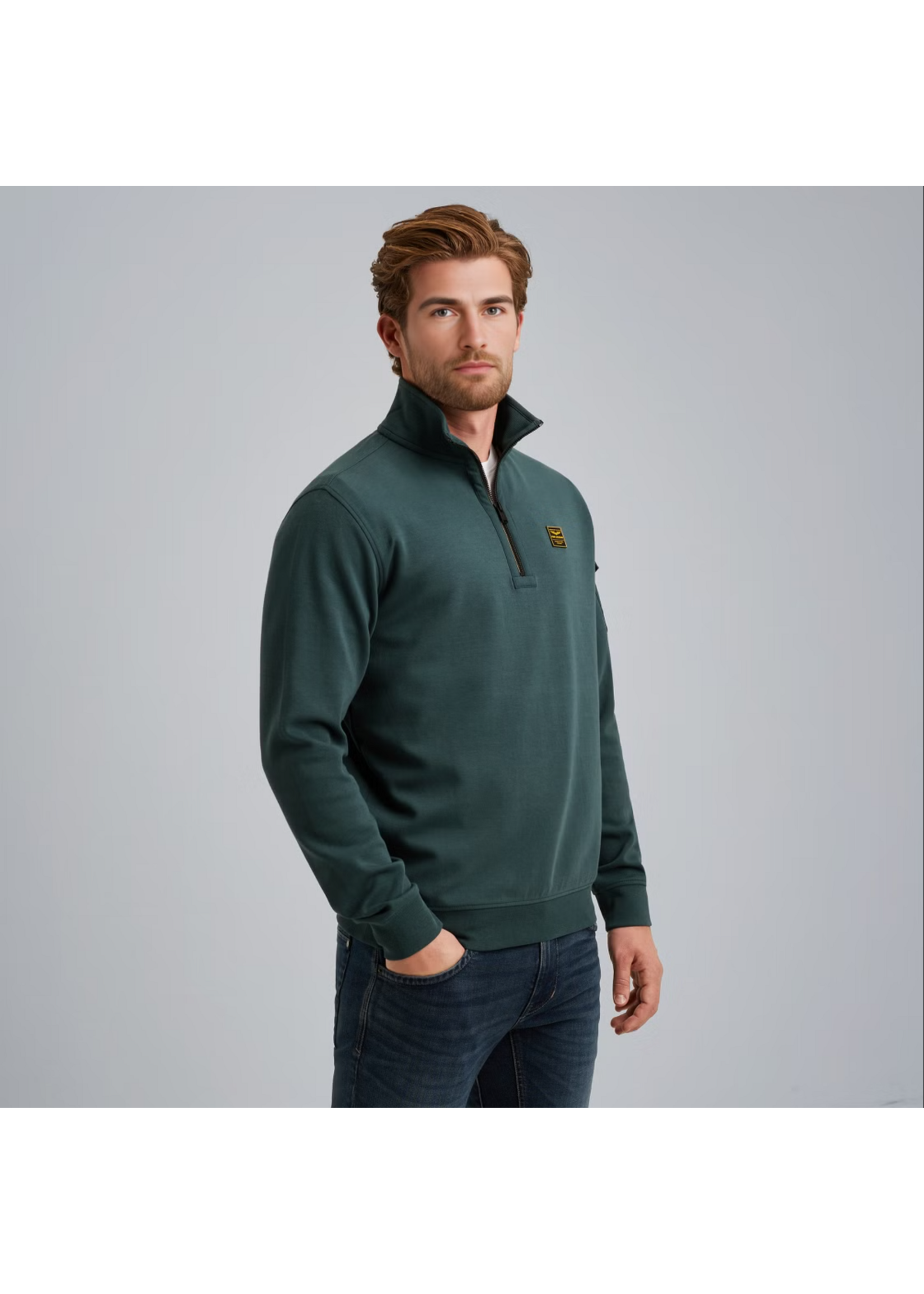 PME-Legend PULL HALF ZIP INTERLOCK JERSEY STARGAZER PSW2508423