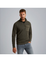 PME-Legend HALF ZIP COLLAR KNIT JERSEY