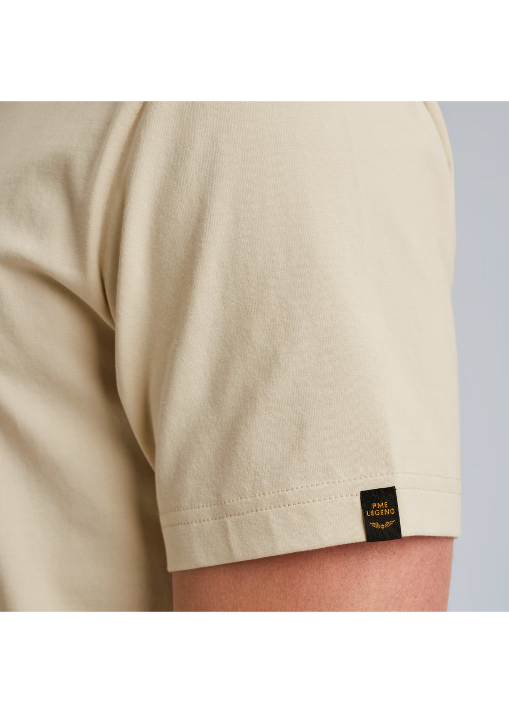 PME-Legend SHORT SLEEVE R-NECK BONE WHITE PTSS2509569