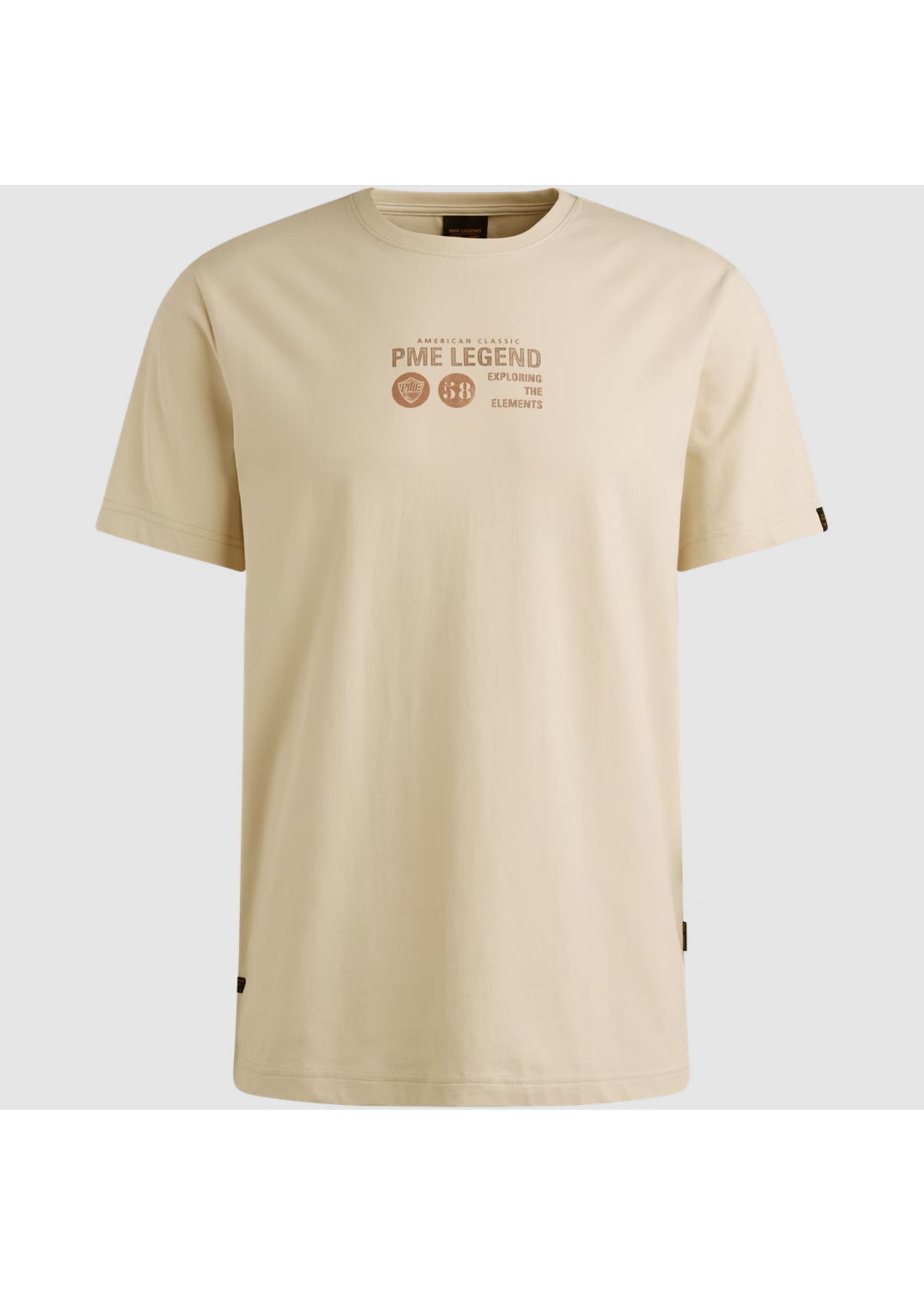 PME-Legend SHORT SLEEVE R-NECK BONE WHITE PTSS2509569