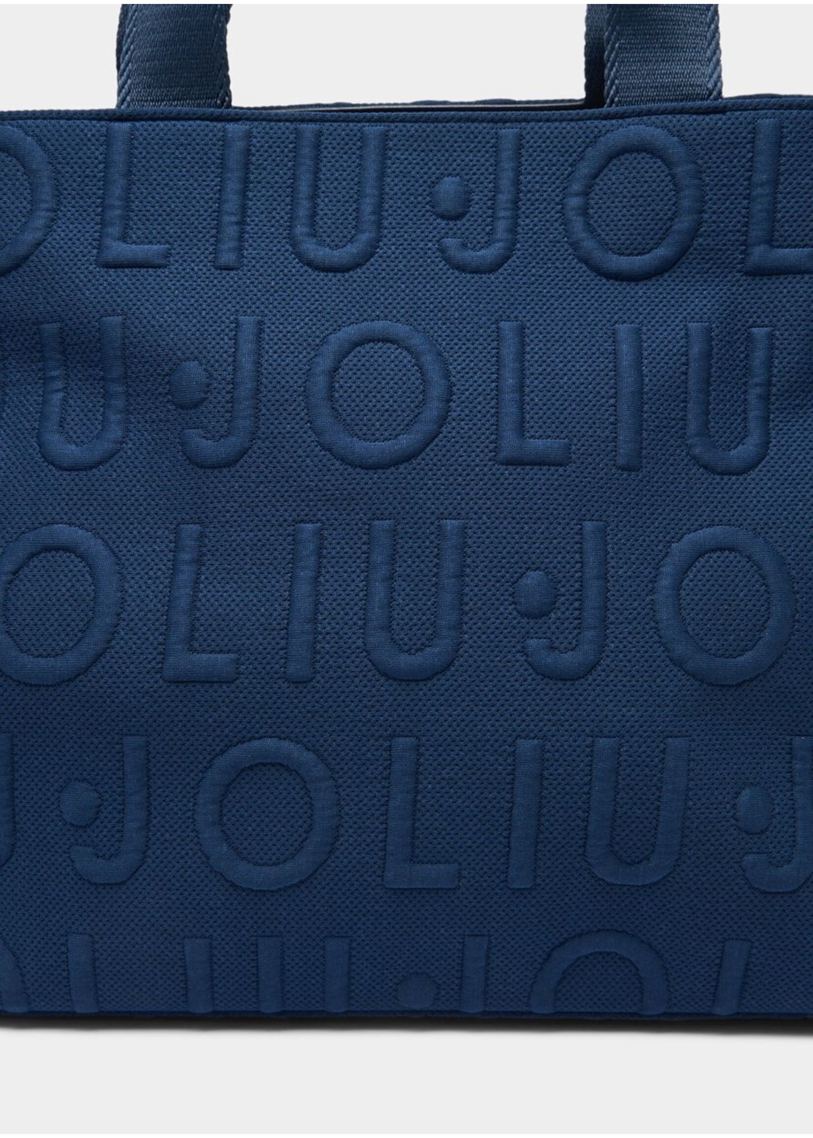 LIU JO SHOPPER TOTE LOGO BUBBLE SKY BLUE 2A6026 T0300