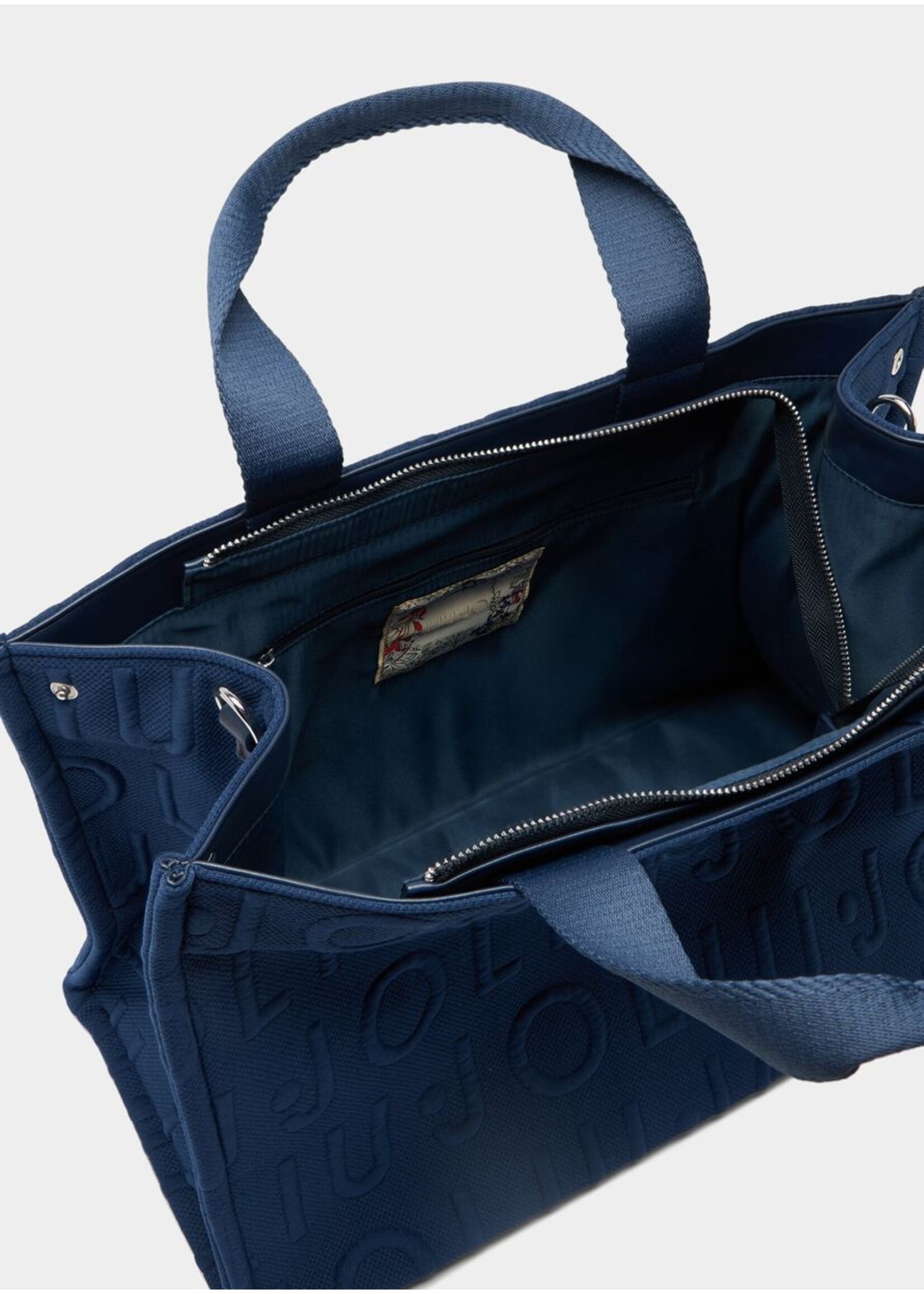 LIU JO SHOPPER TOTE LOGO BUBBLE SKY BLUE 2A6026 T0300