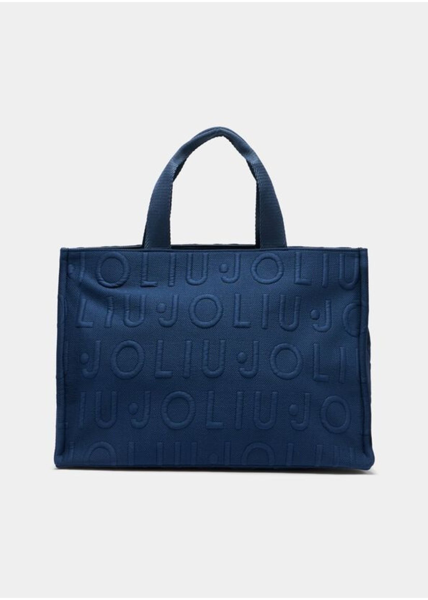 LIU JO SHOPPER TOTE LOGO BUBBLE SKY BLUE 2A6026 T0300