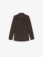 NIKKIE OXFORD BLAZER COFFEE