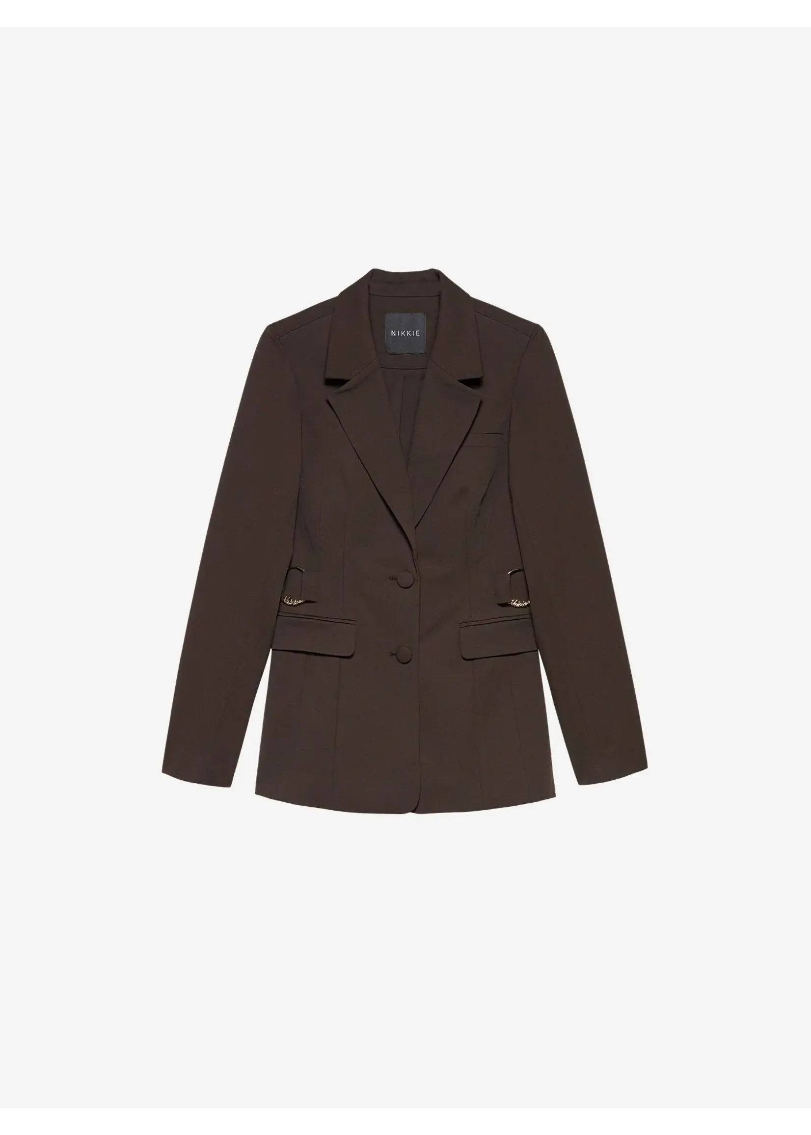 NIKKIE OXFORD BLAZER COFFEE N 1-680 2601