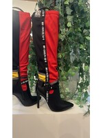 STAY REAL LAARZEN BLACK/RED