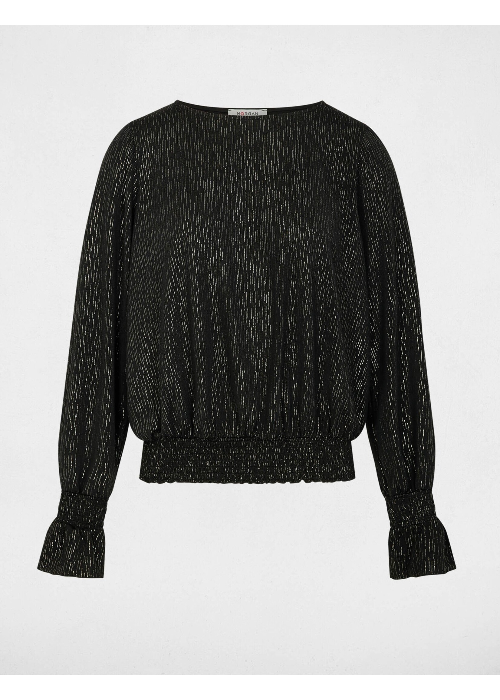 MORGAN TSHIRT LONG SLEEVE BLACK 252-TIKA