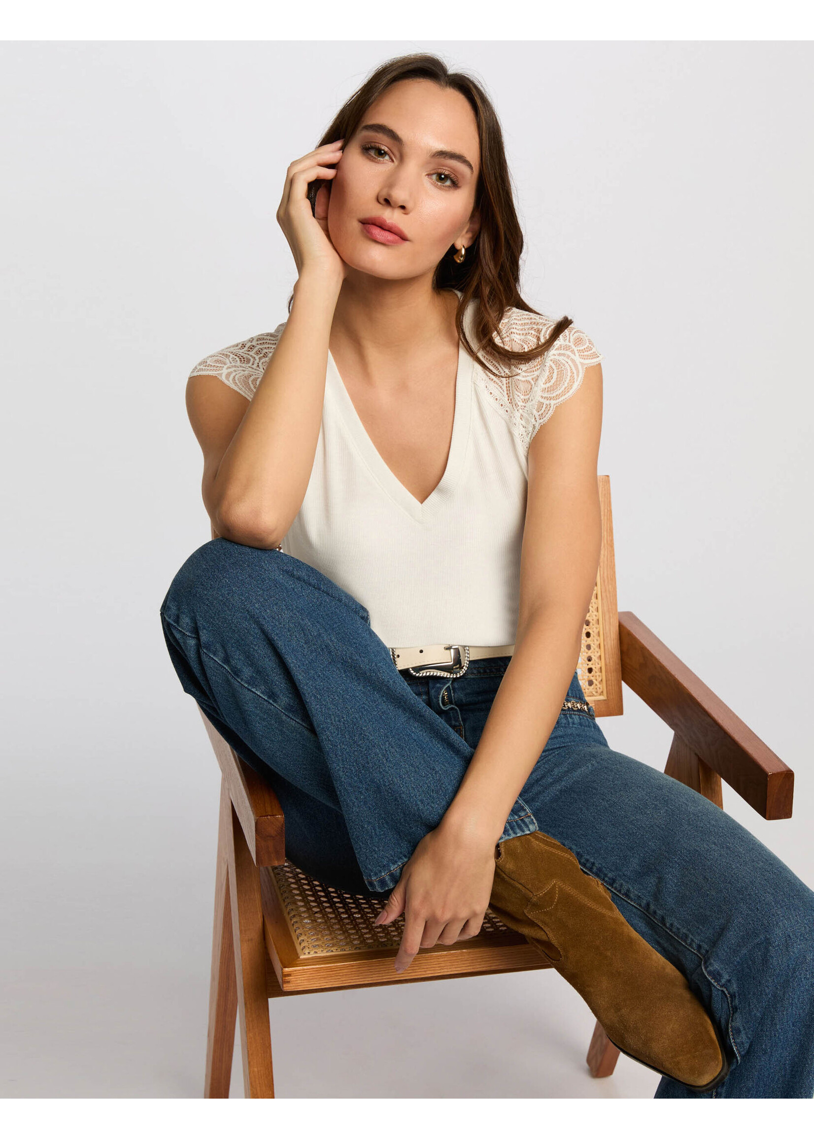 MORGAN TOP SLEEVE LACE DMEG