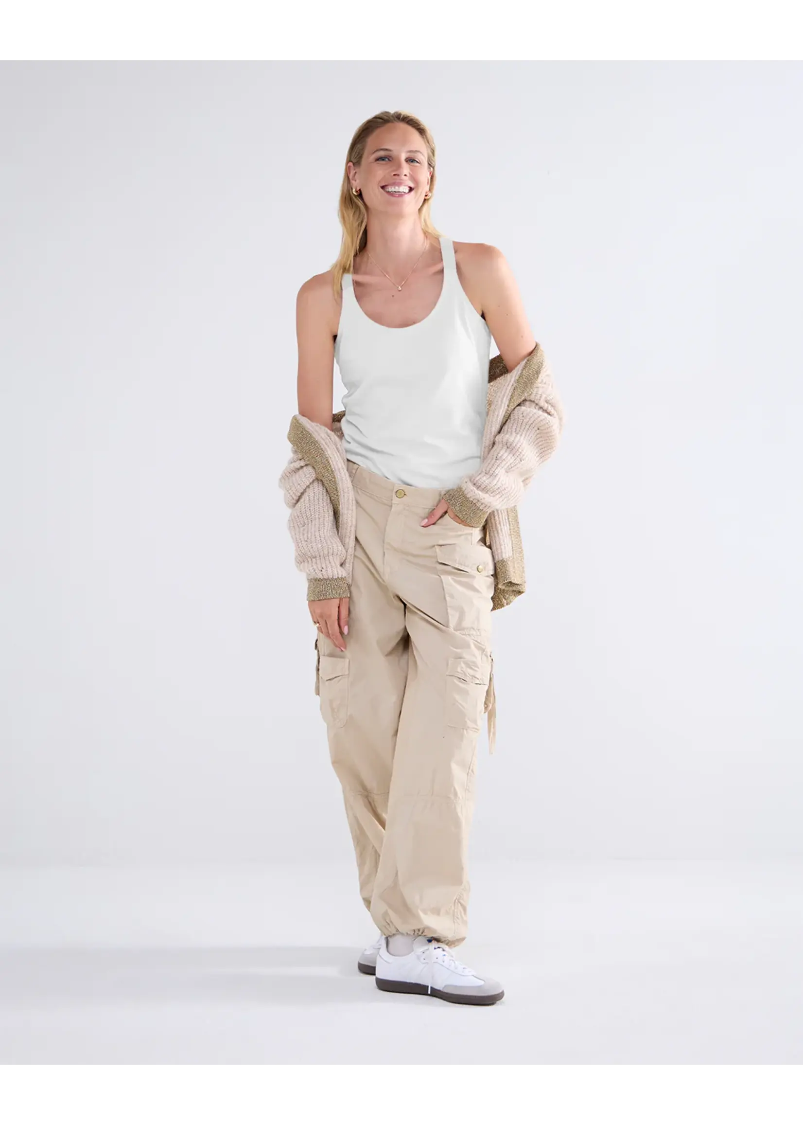 SUMMUM WOMAN SUMMUM LUXURY BASIC TOP WHITE BERLIN-3688