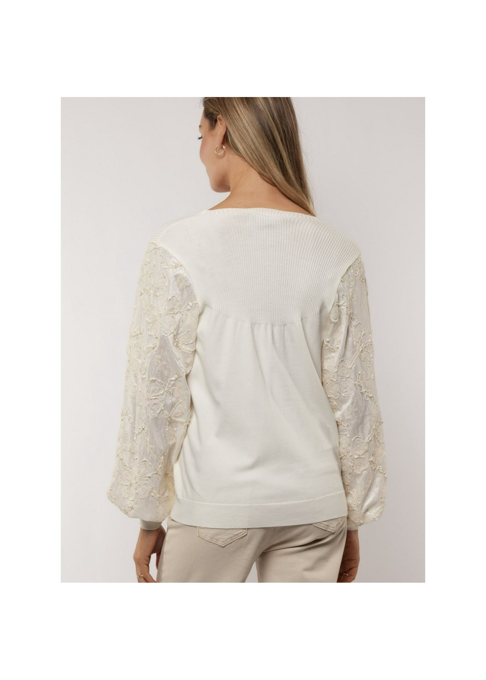 G MAXX RAQUELLE KNITTING SWEATER WOOL WHITE 26VOG09