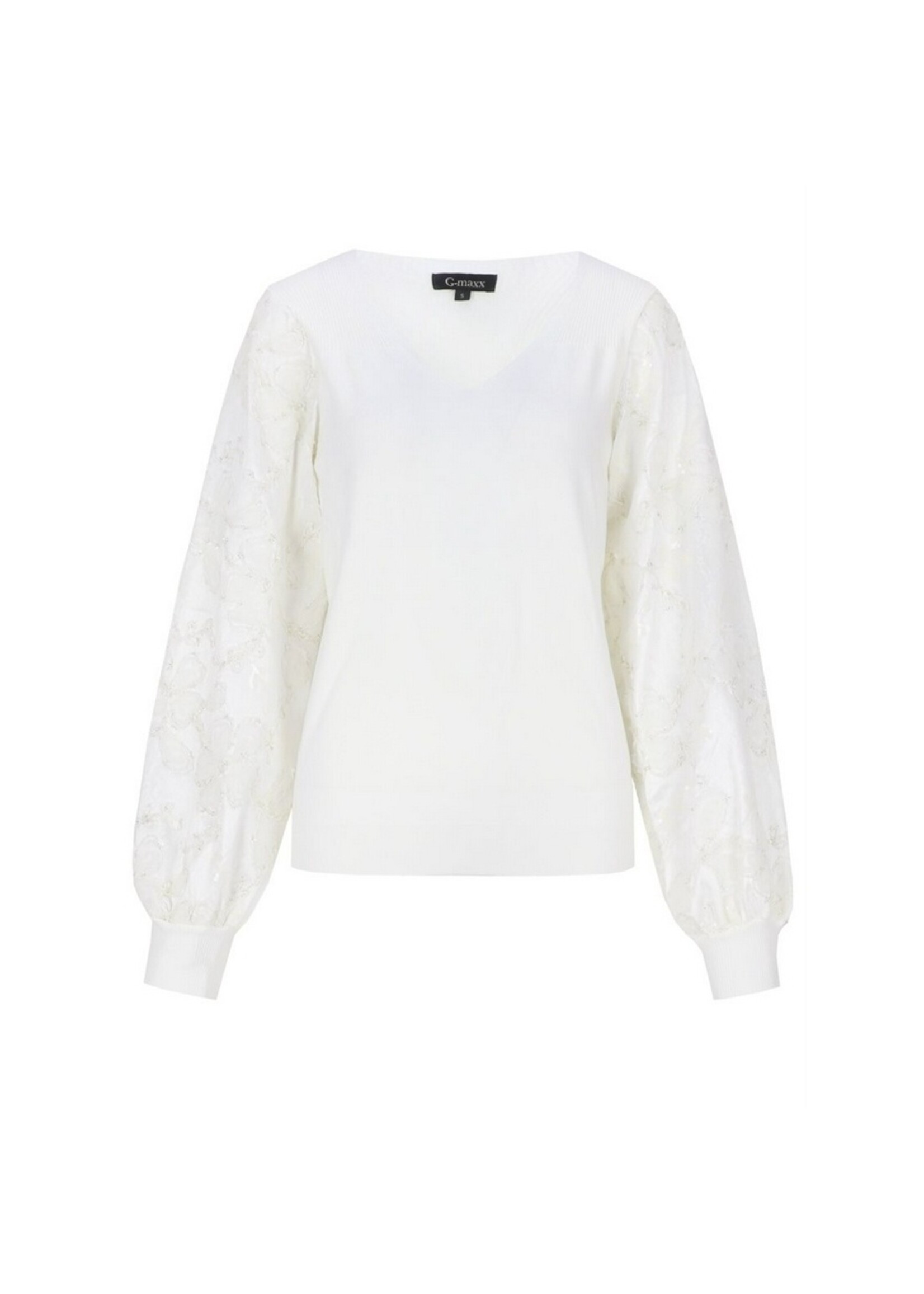 G MAXX RAQUELLE KNITTING SWEATER WOOL WHITE 26VOG09