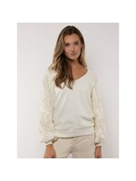 G MAXX RAQUELLE KNITTING SWEATER WOOL WHITE