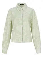 G MAXX KIMBERLY BLOUSE LIGHT MOSS/SAND