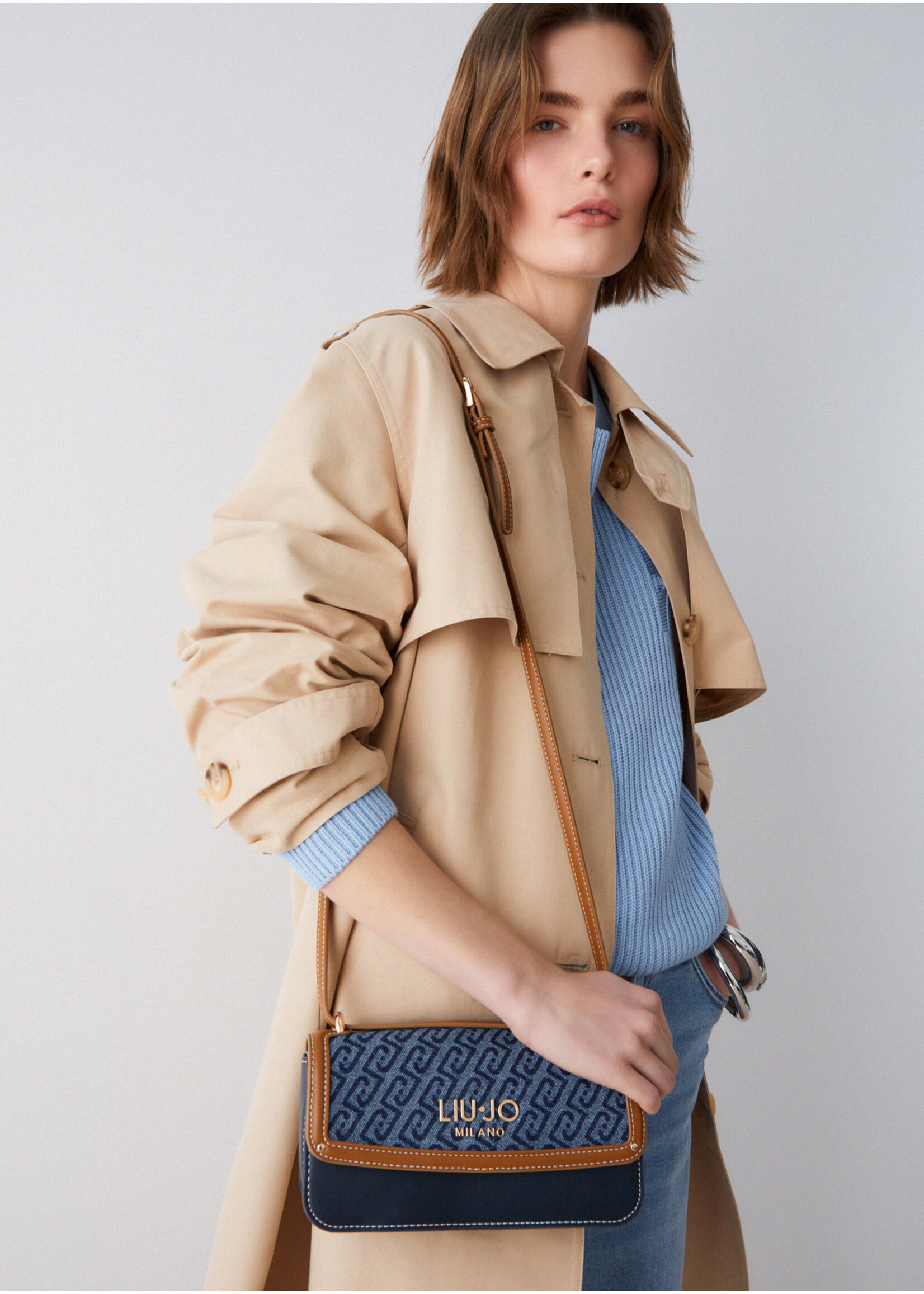 LIU JO CROSSBODY EAST EVRIM DRESS BLUE AA6073 T379A