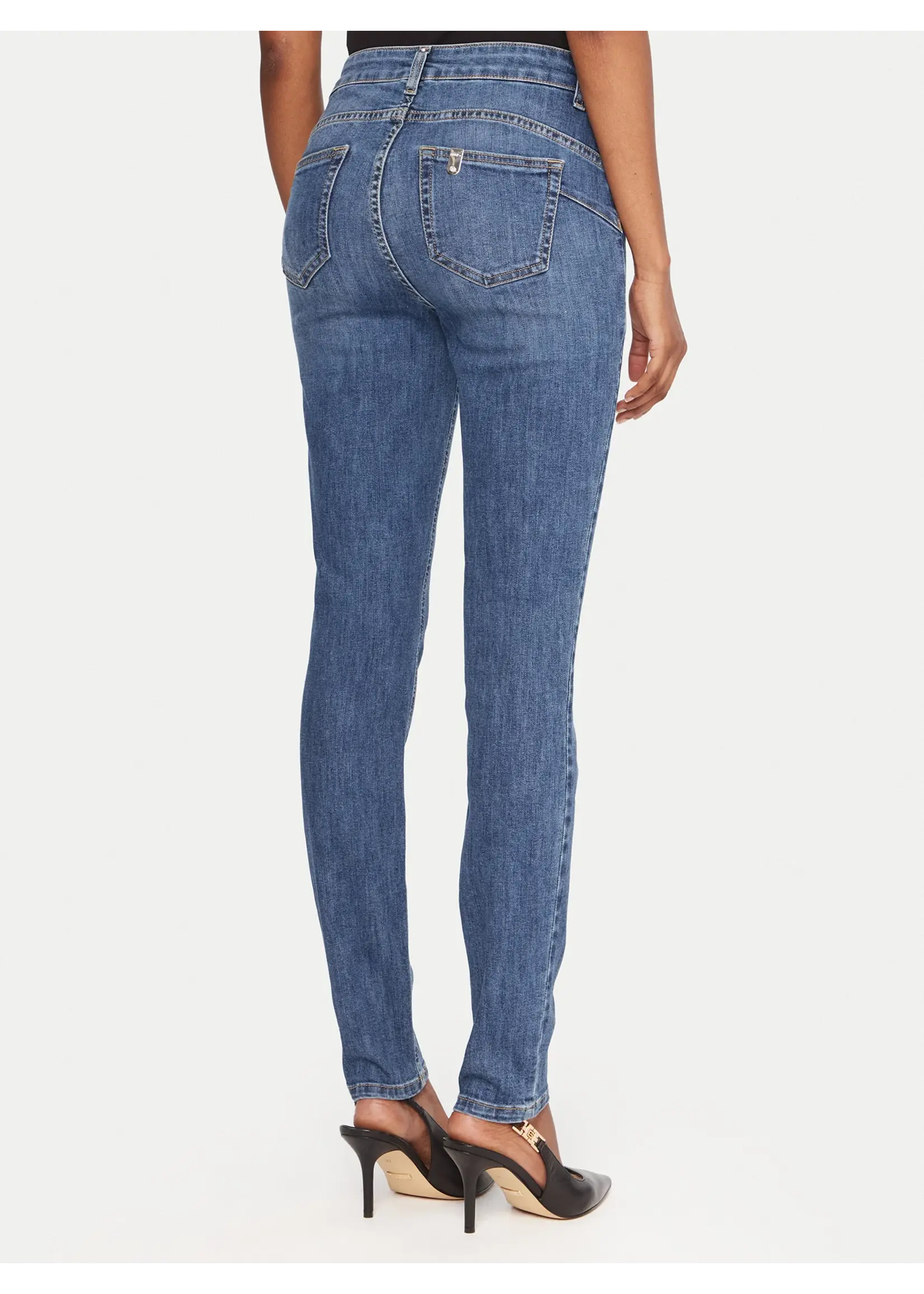 LIU JO PANTS DENIM BLUE KIMEO UF5013 D0275