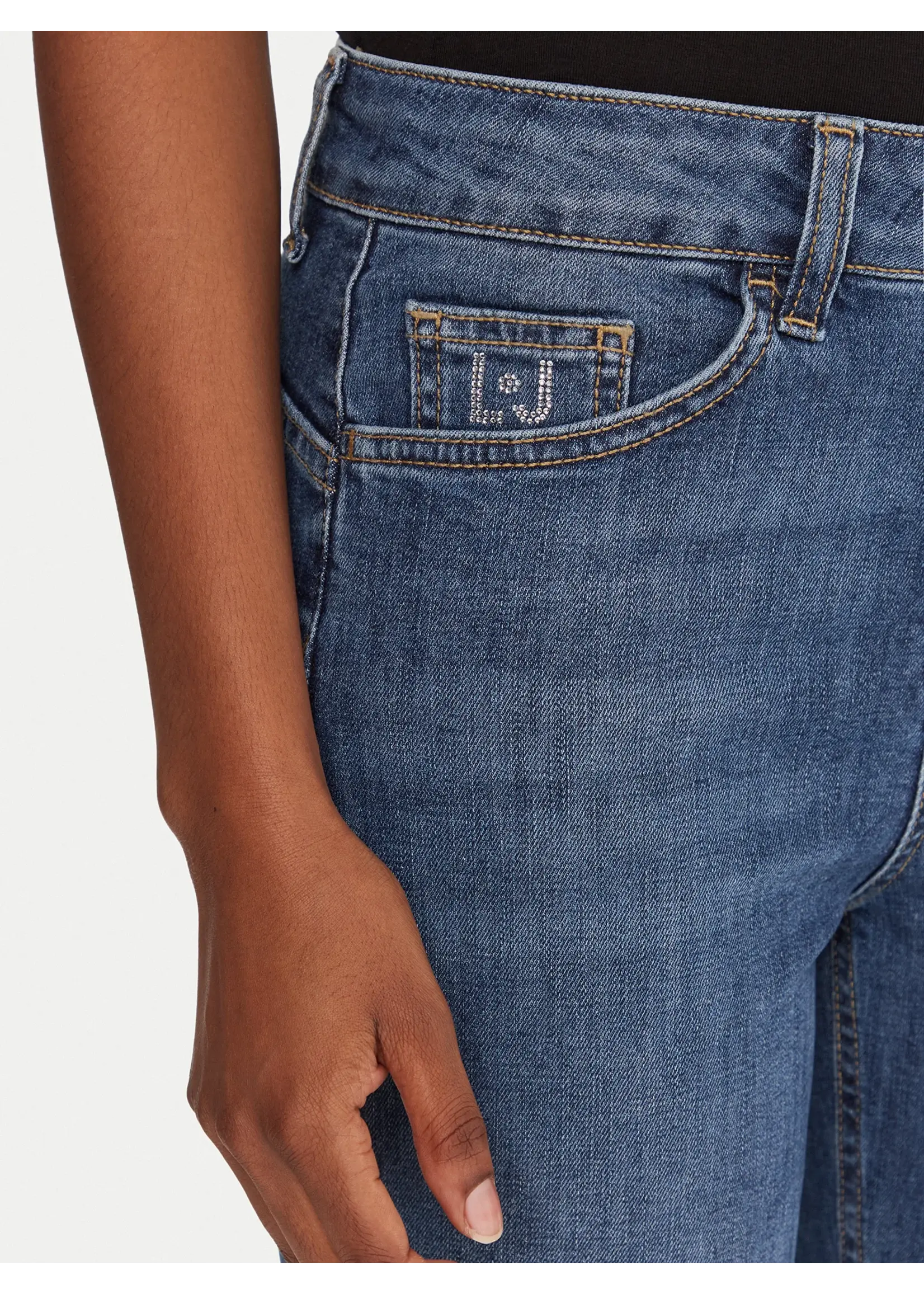 LIU JO PANTS DENIM BLUE KIMEO UF5013 D0275