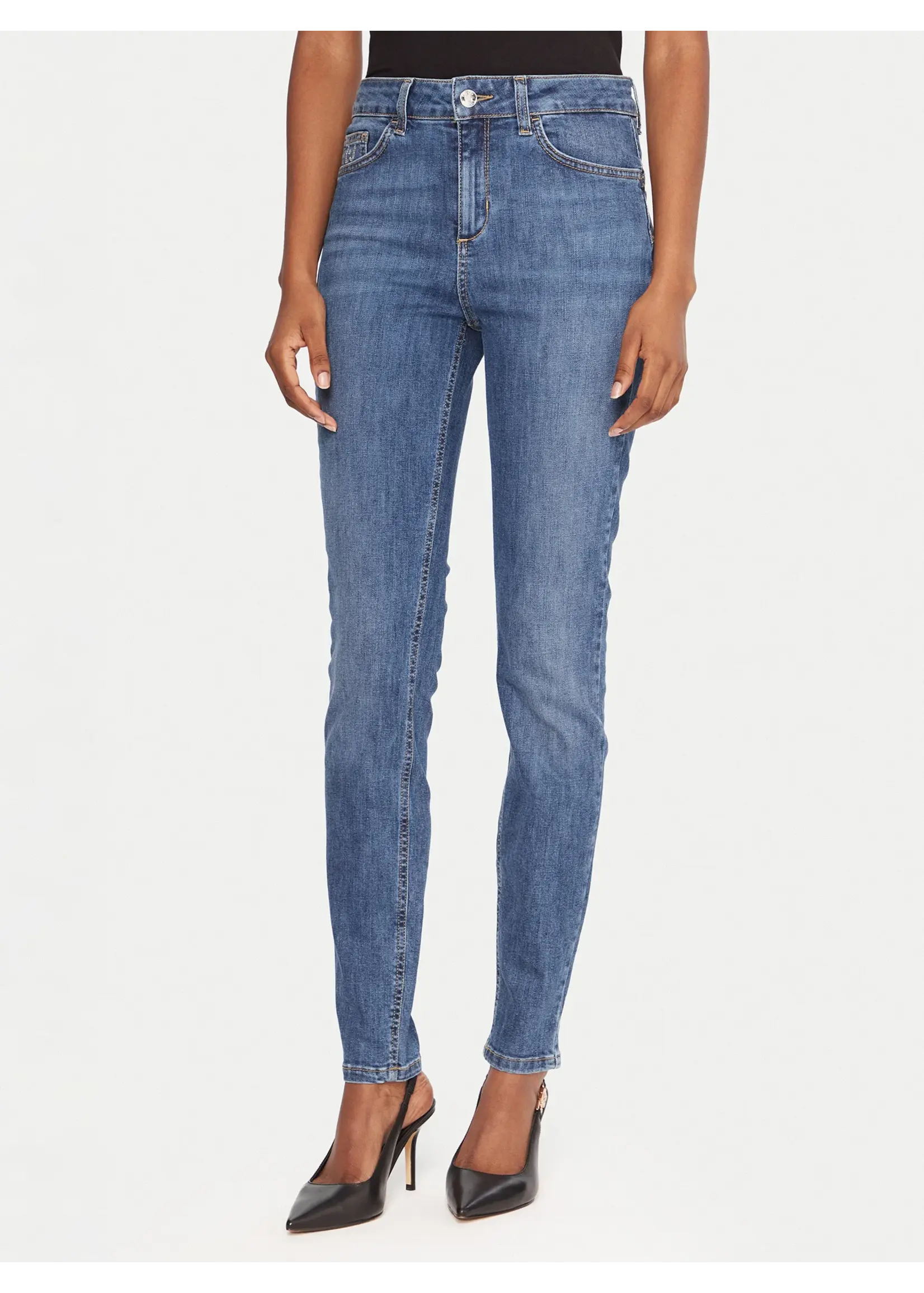 LIU JO PANTS DENIM BLUE KIMEO UF5013 D0275