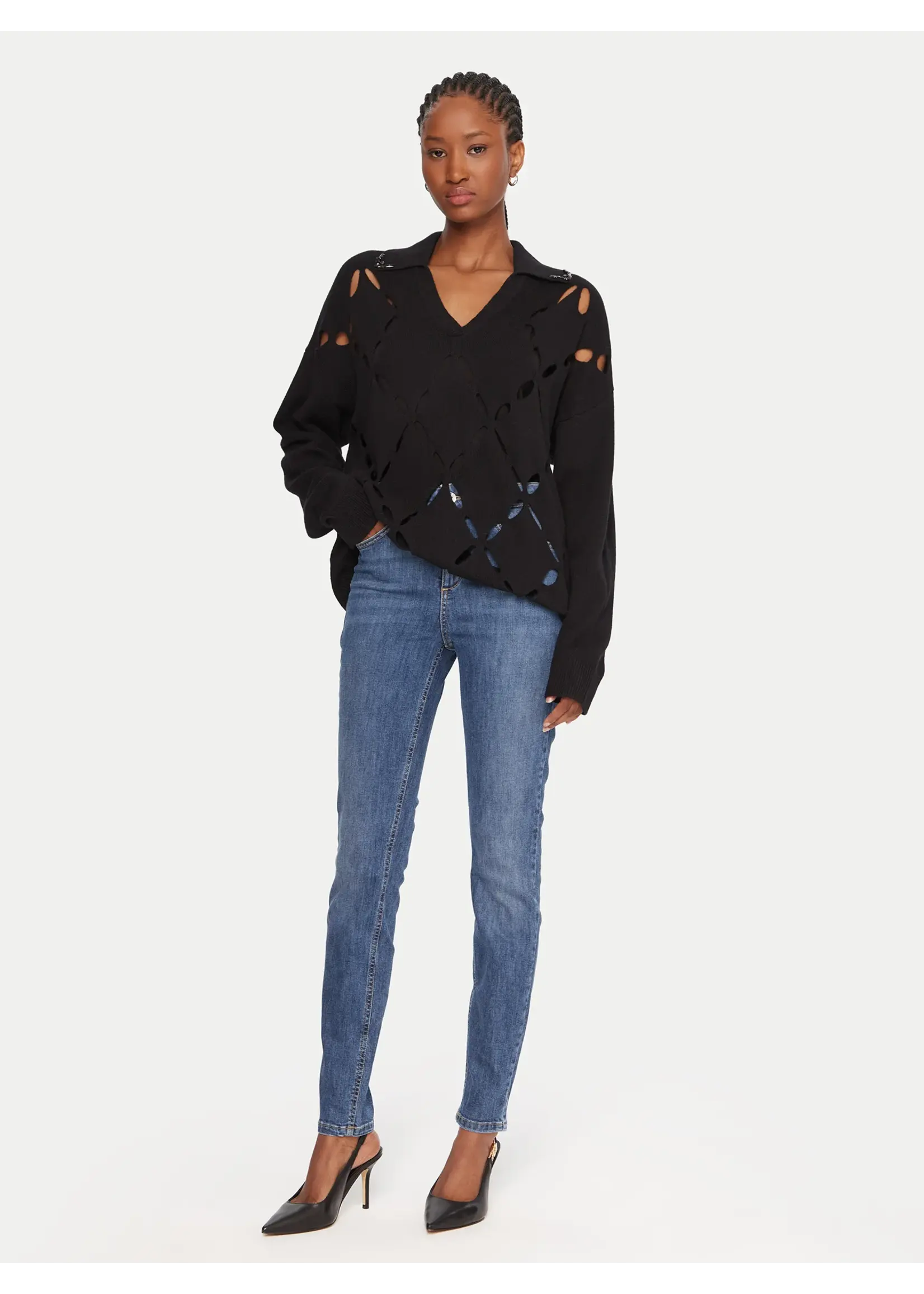 LIU JO PANTS DENIM BLUE KIMEO UF5013 D0275