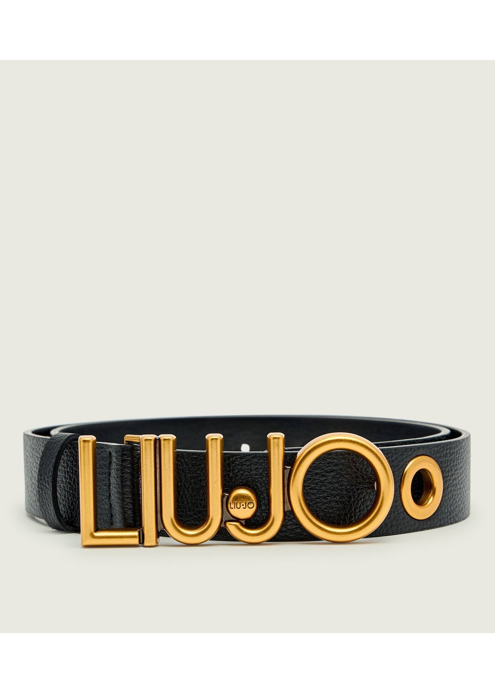 LIU JO BELT PROJECT AF5247 E0058 BLACK/GOLD