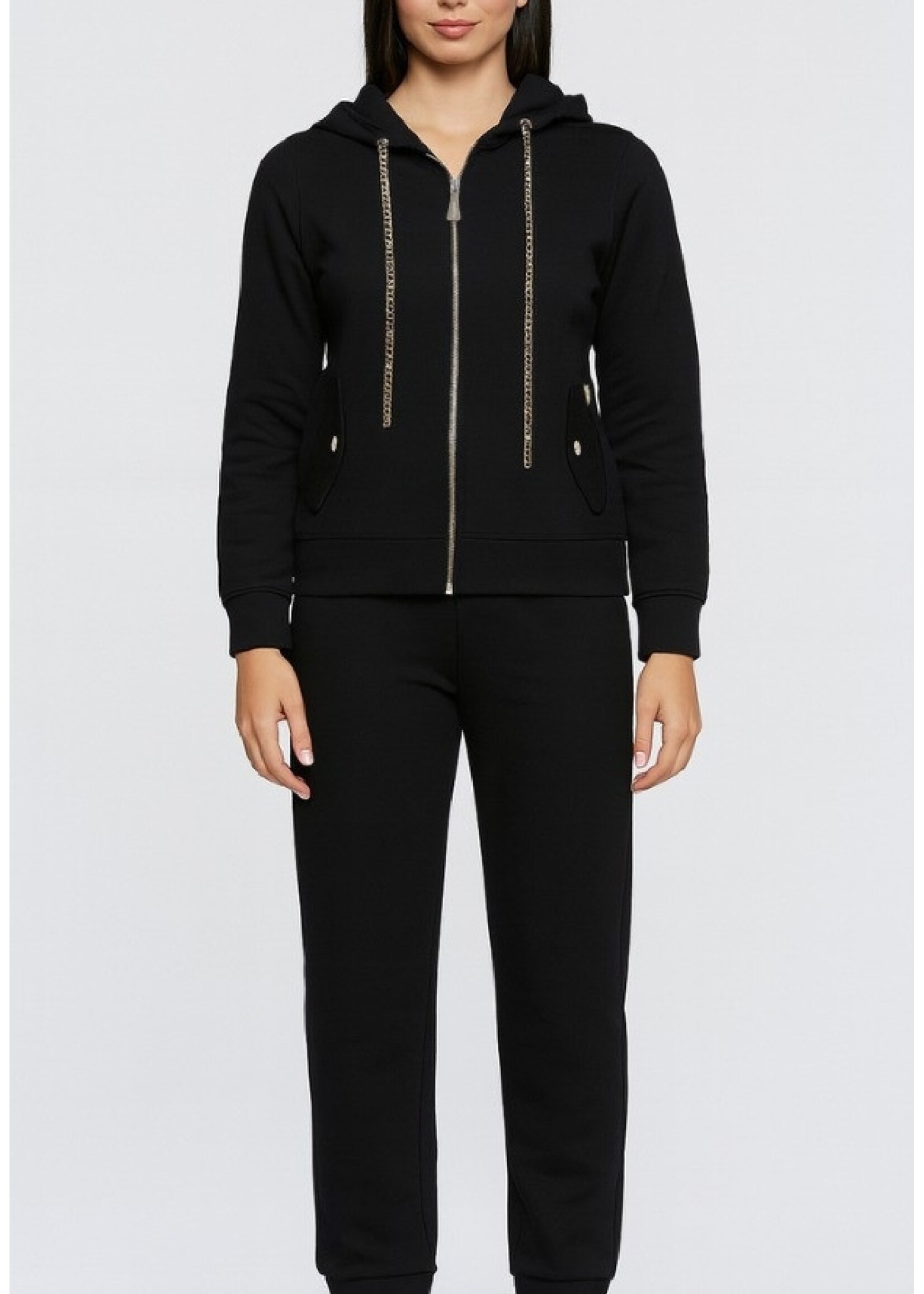 MARKUP VEST FELPA ZIP BLACK MW9620017