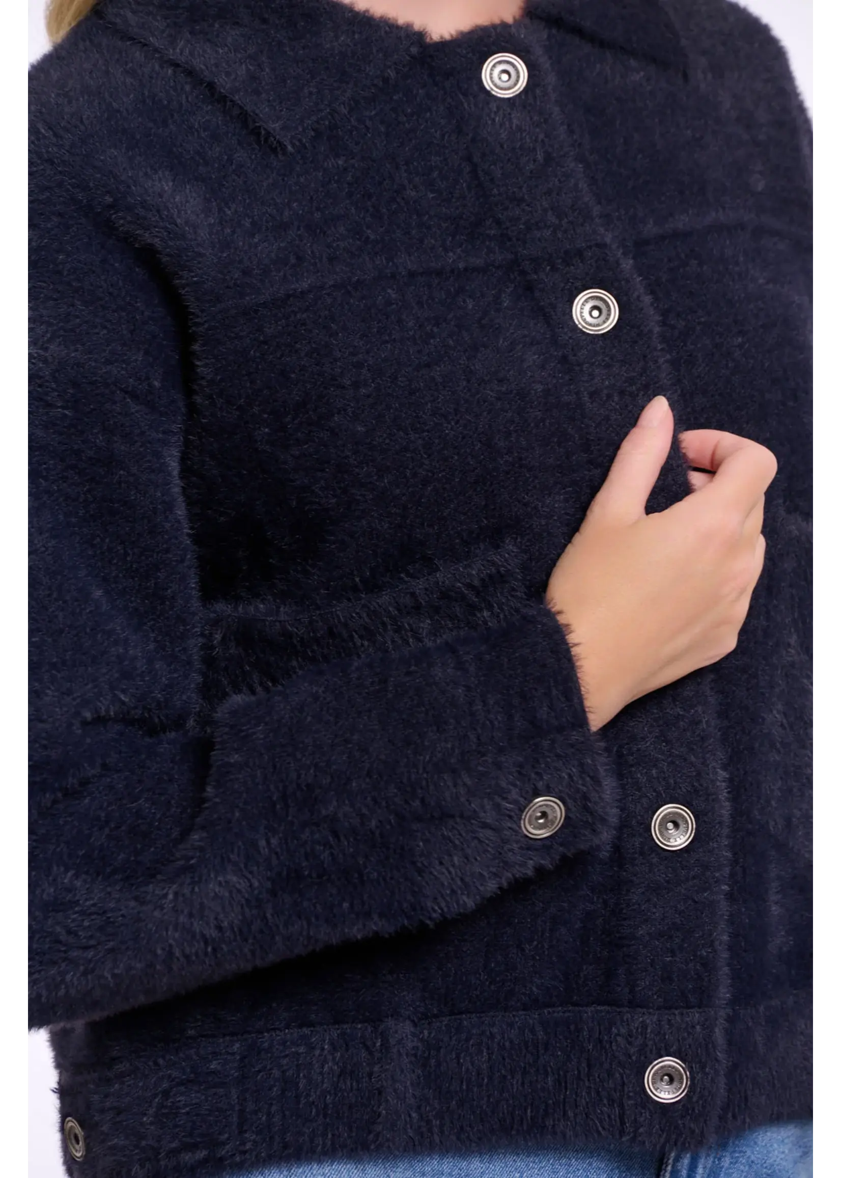 RINO & PELLE BUBBLY BOXY JACKET DARK NAVY 5002621