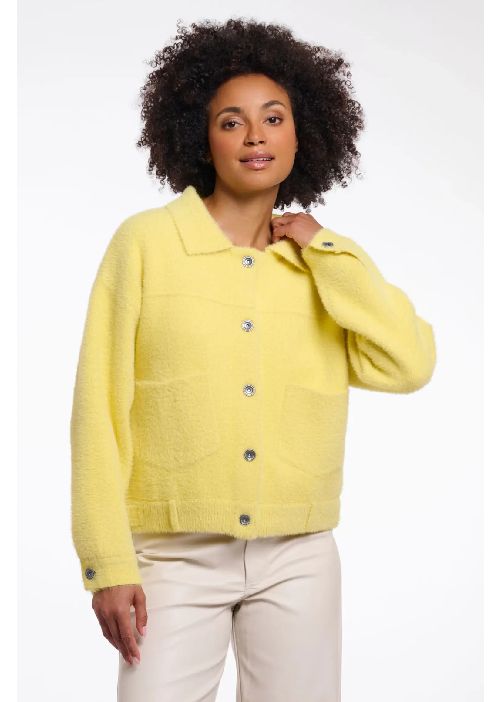 RINO & PELLE BUBBLY BOXY JACKET BREEZY LIME 5002621