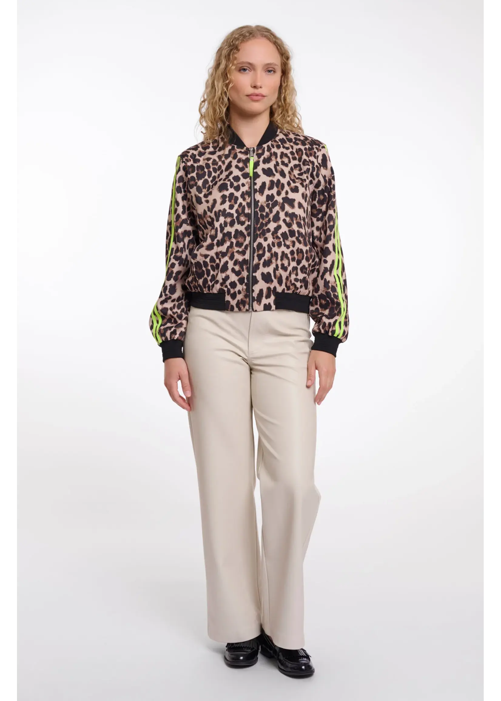 RINO & PELLE BOMBER JACKET BANNER LEOPARD NEON 7012621