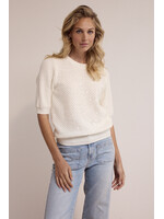 Tramontana SEGUIN SHORT SLEEVE JUMPER OFF WHITE