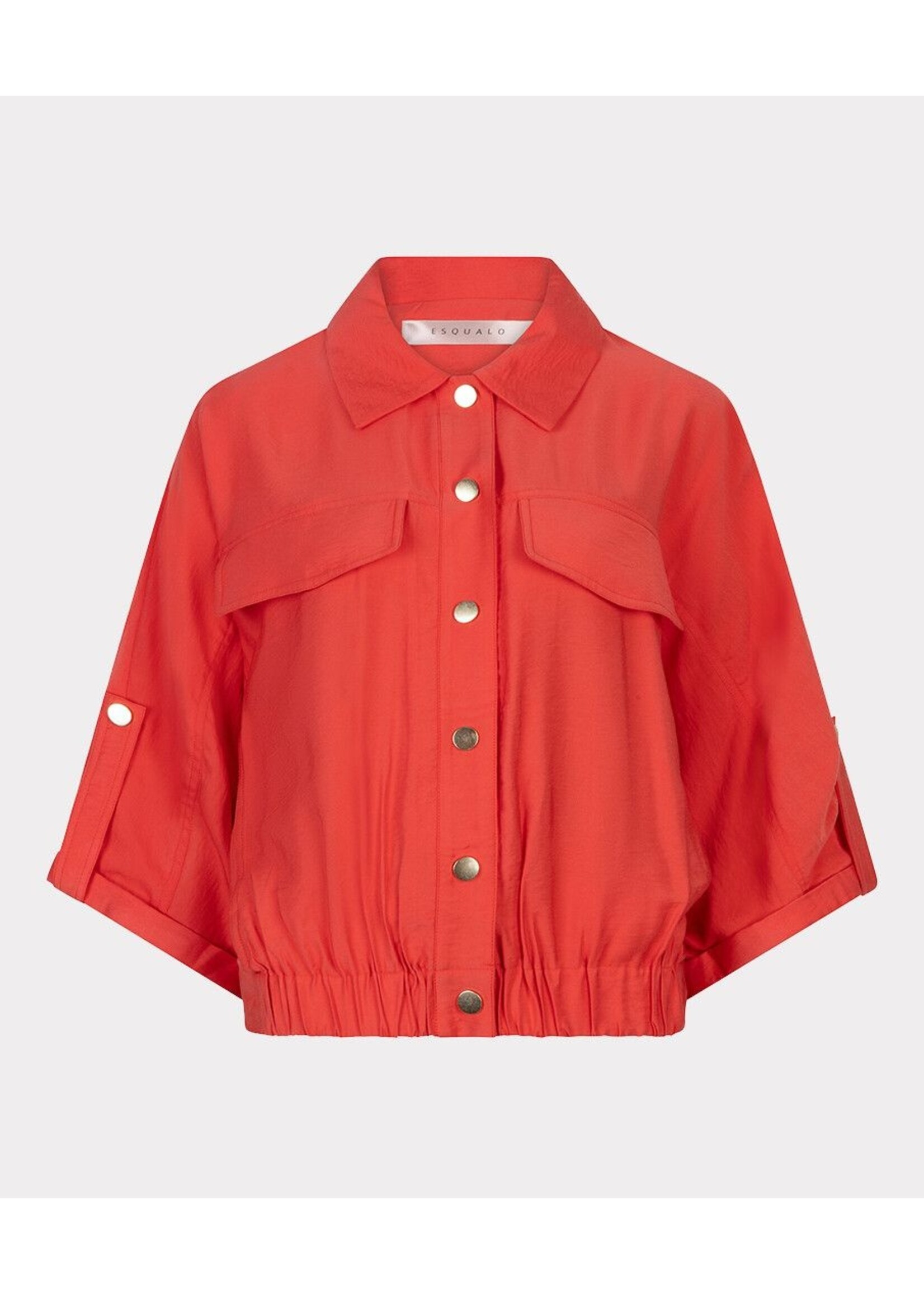 ESQUALO SLUB JACKET CHILI RED