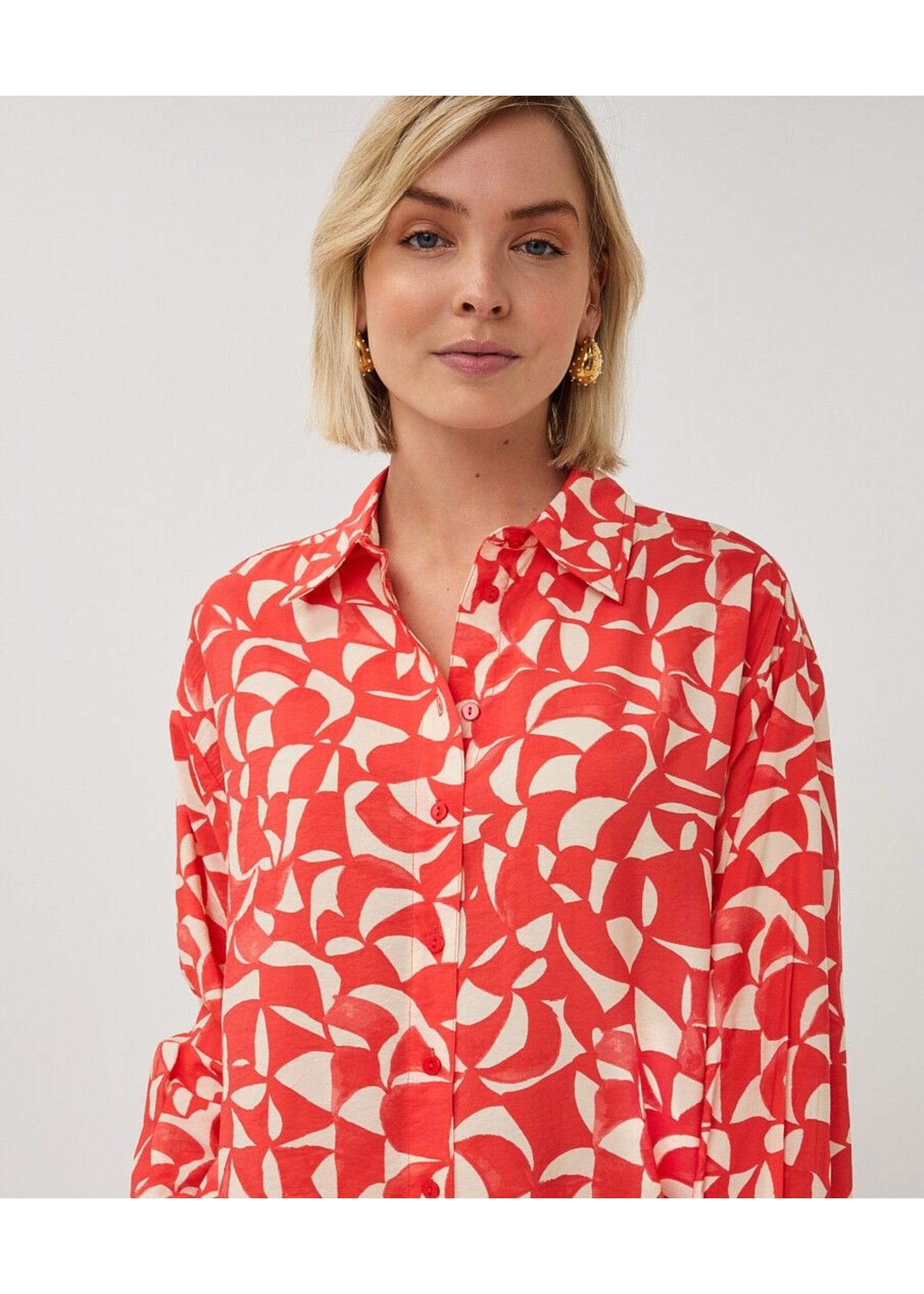 ESQUALO SCARLET BLOUSE GRAPHIC PS26.14004