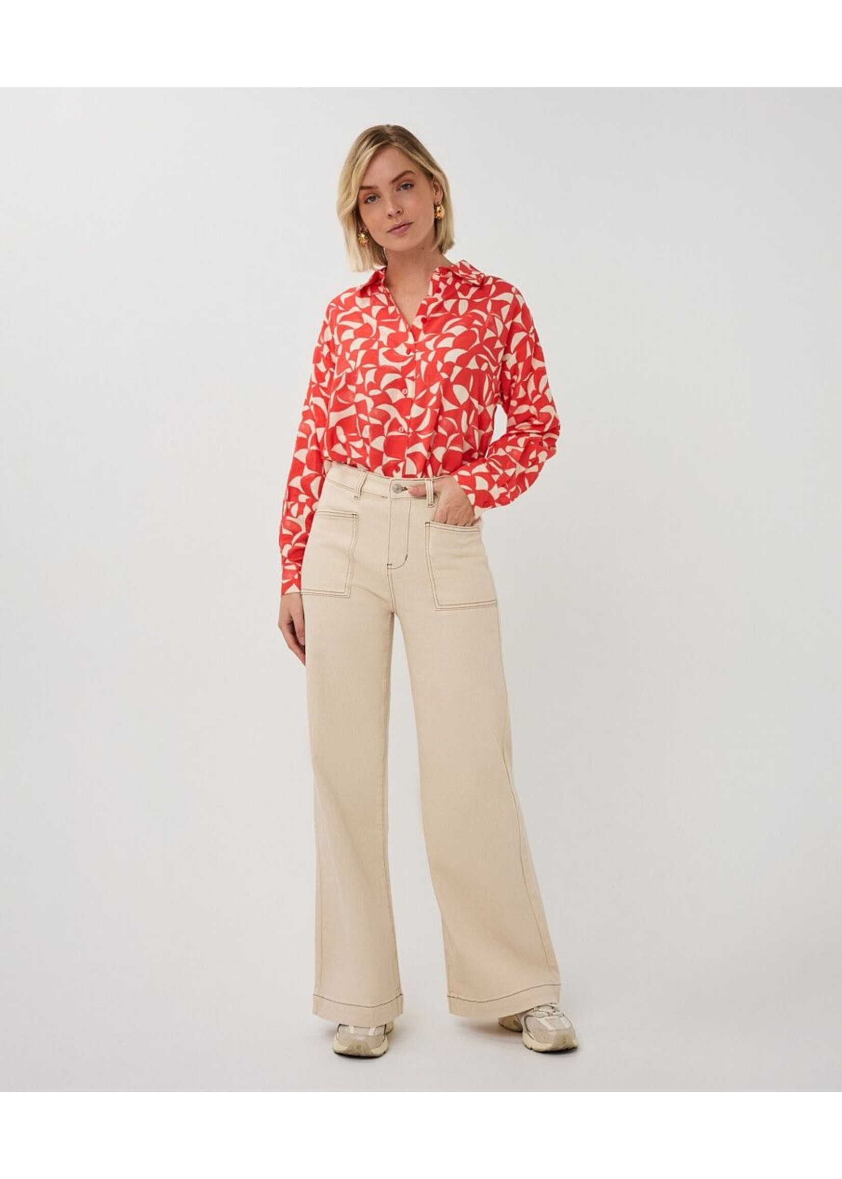 ESQUALO SCARLET BLOUSE GRAPHIC PS26.14004