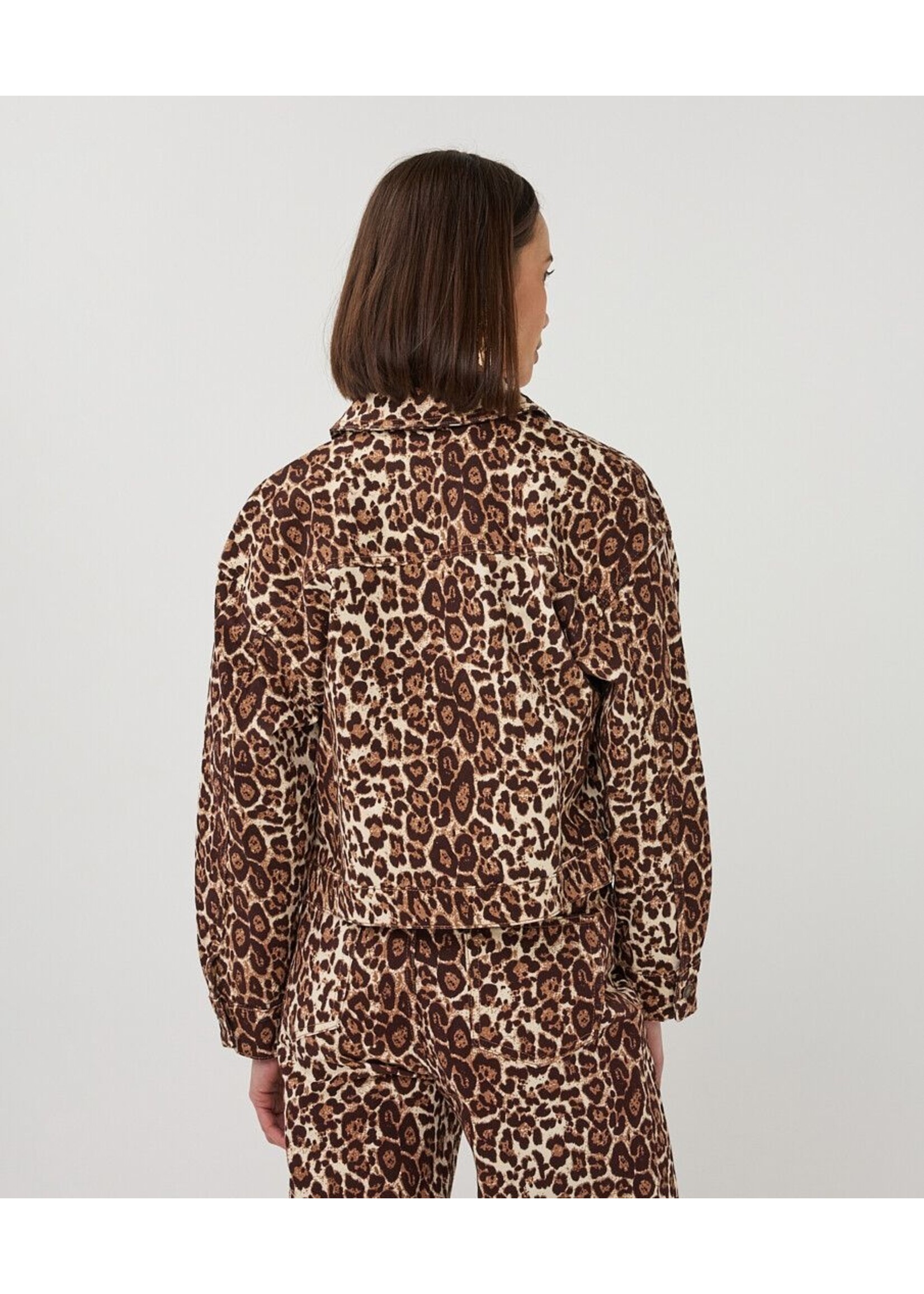 ESQUALO SCARLET JACKET JEANS LEOPARD PS26.12000